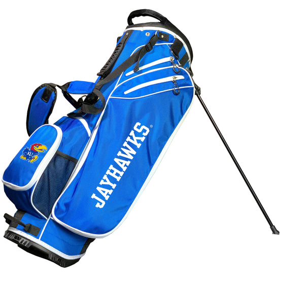 Kansas Jayhawks Birdie Stand Golf Bag Blue - 757 Sports Collectibles