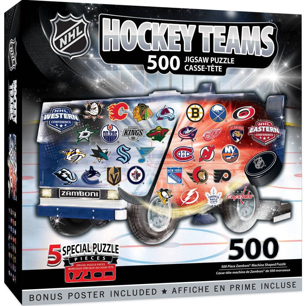 NHL Zamboni 500-Piece Shaped Puzzle - Sports Gifts, Sports Memorabilia, Sports Collectibles, Fan Shop