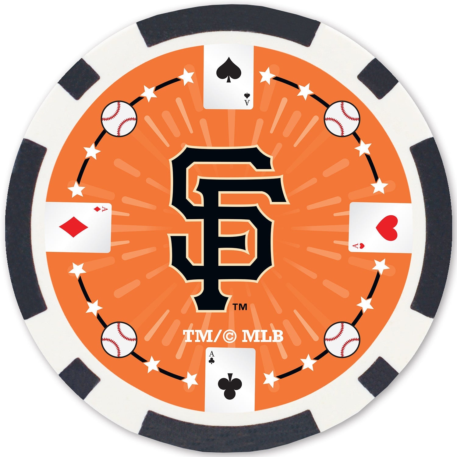 San Francisco Giants 100 Piece Poker Chips - 757 Sports Collectibles