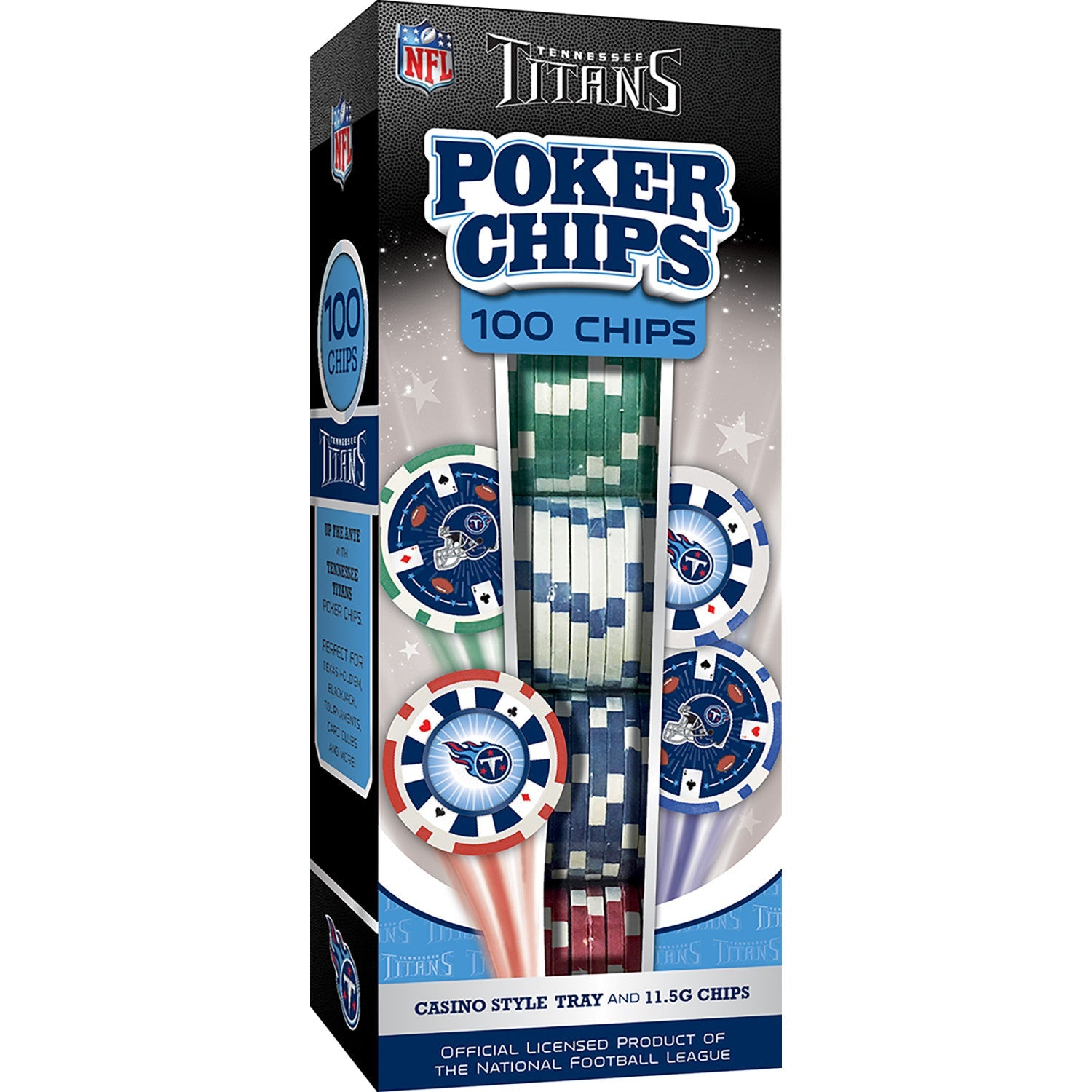 Tennessee Titans 100 Piece Poker Chips - 757 Sports Collectibles