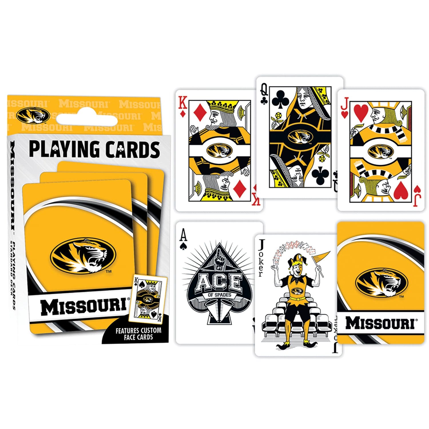 Missouri Tigers 54-Card Deck Playing Cards - Sports Gifts, Sports Memorabilia, Sports Collectibles, Fan Shop