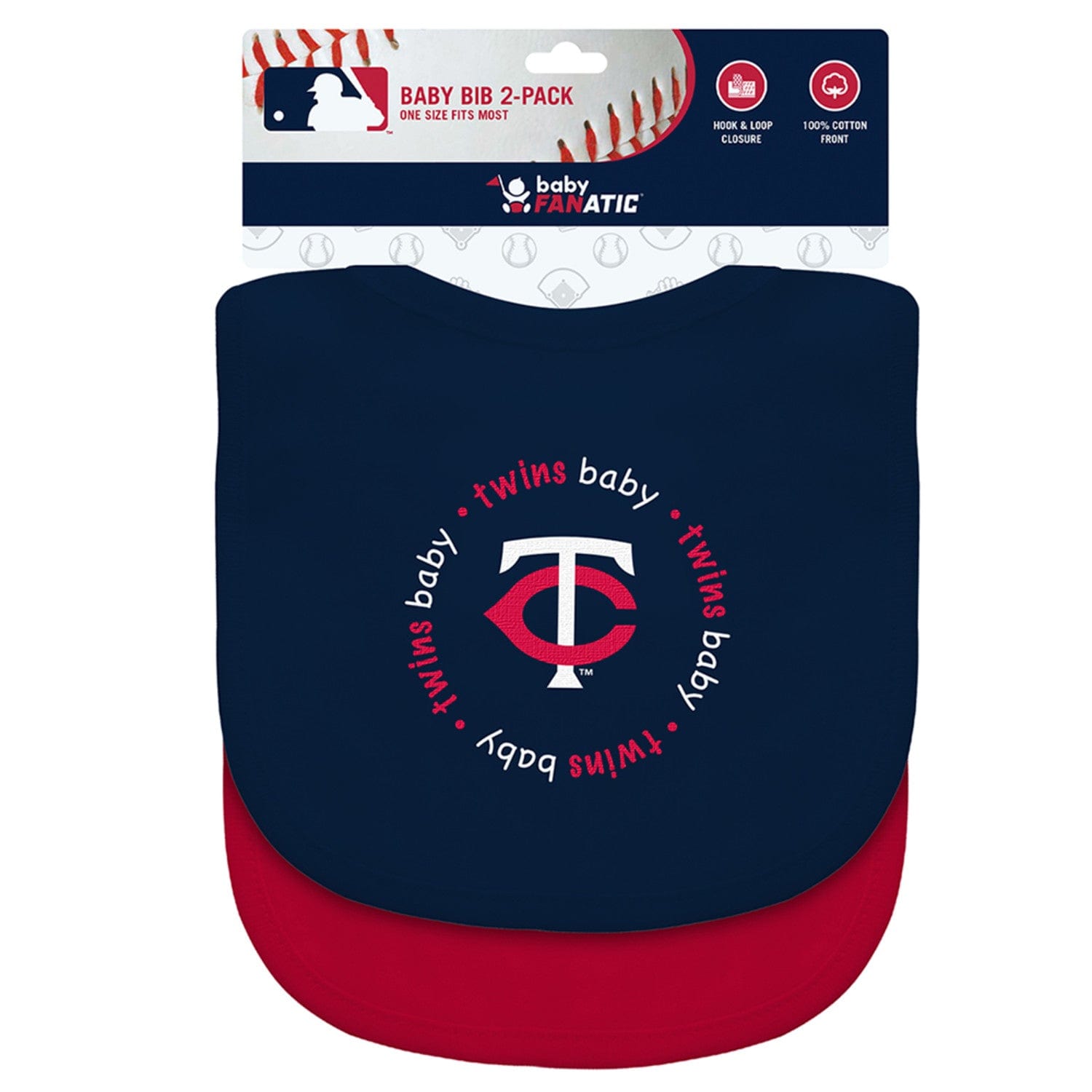 Minnesota Twins Baby Bibs 2-Pack - Perfect for Little Fans! - Sports Gifts, Sports Memorabilia, Sports Collectibles, Fan Shop