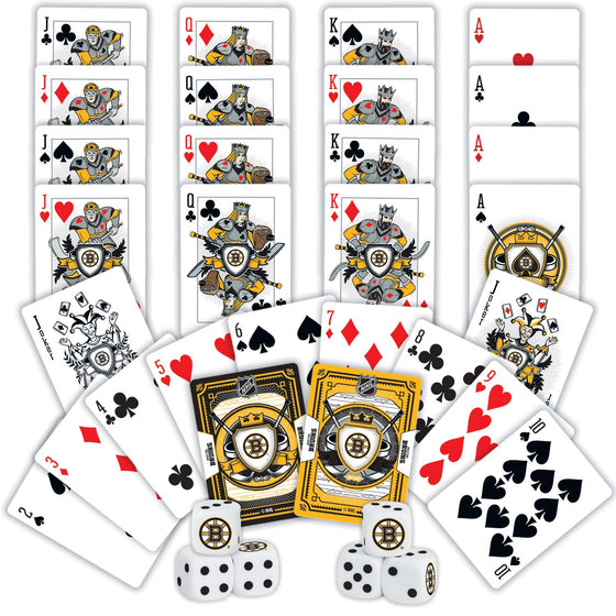 Boston Bruins - 2-Pack Playing Cards & Dice Set - 757 Sports Collectibles