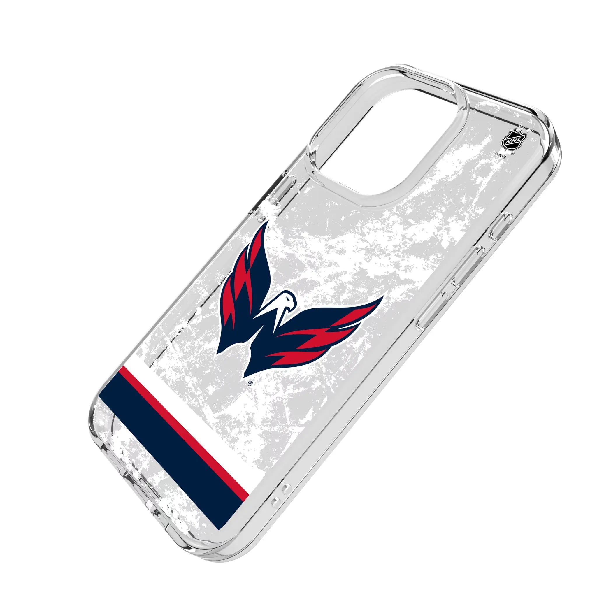 Washington Capitals Ice Stripe Clear Phone Case for Apple iPhone
