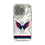 Washington Capitals Ice Stripe Clear Phone Case for Apple iPhone