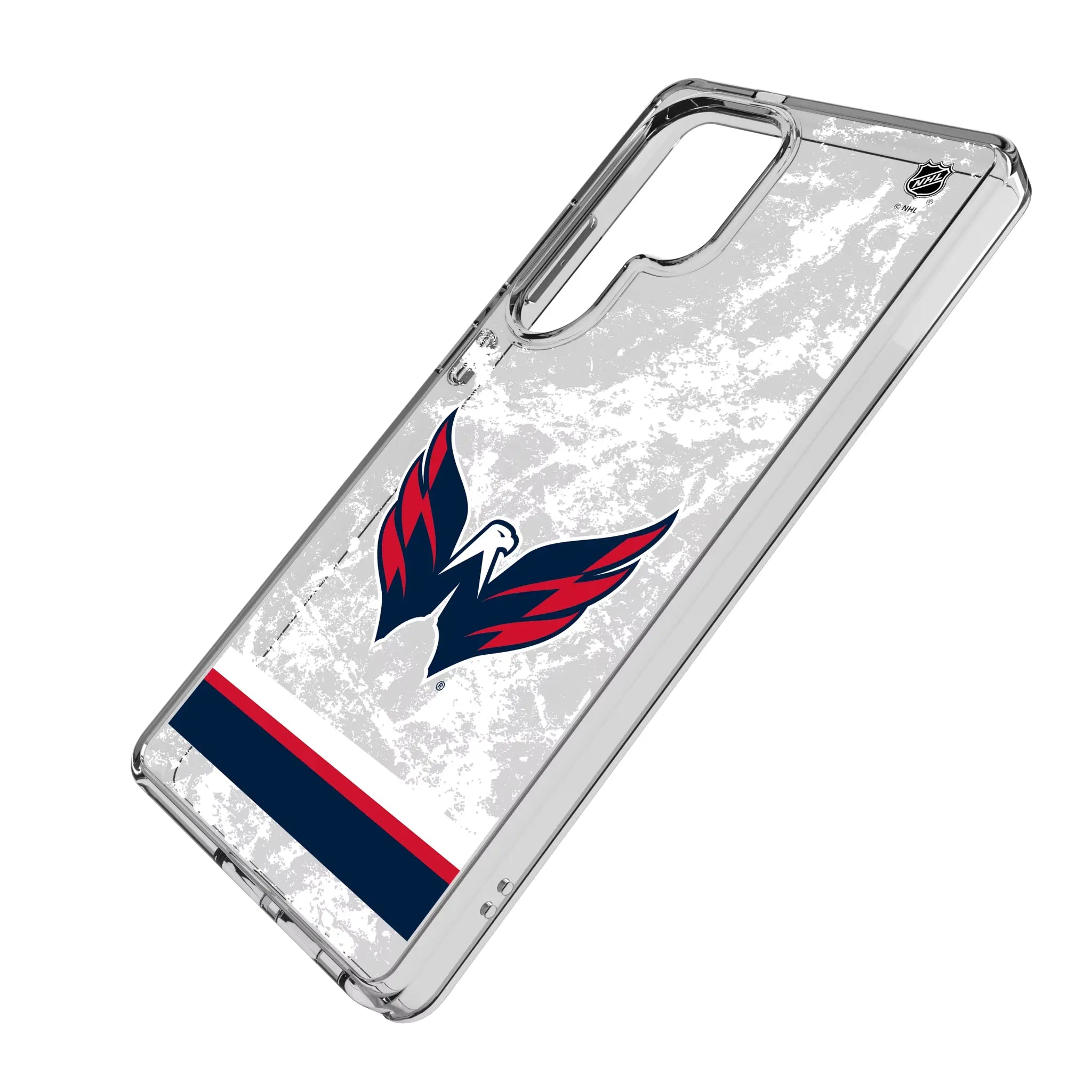 Washington Capitals Ice Stripe Clear Phone Case for Samsung Galaxy
