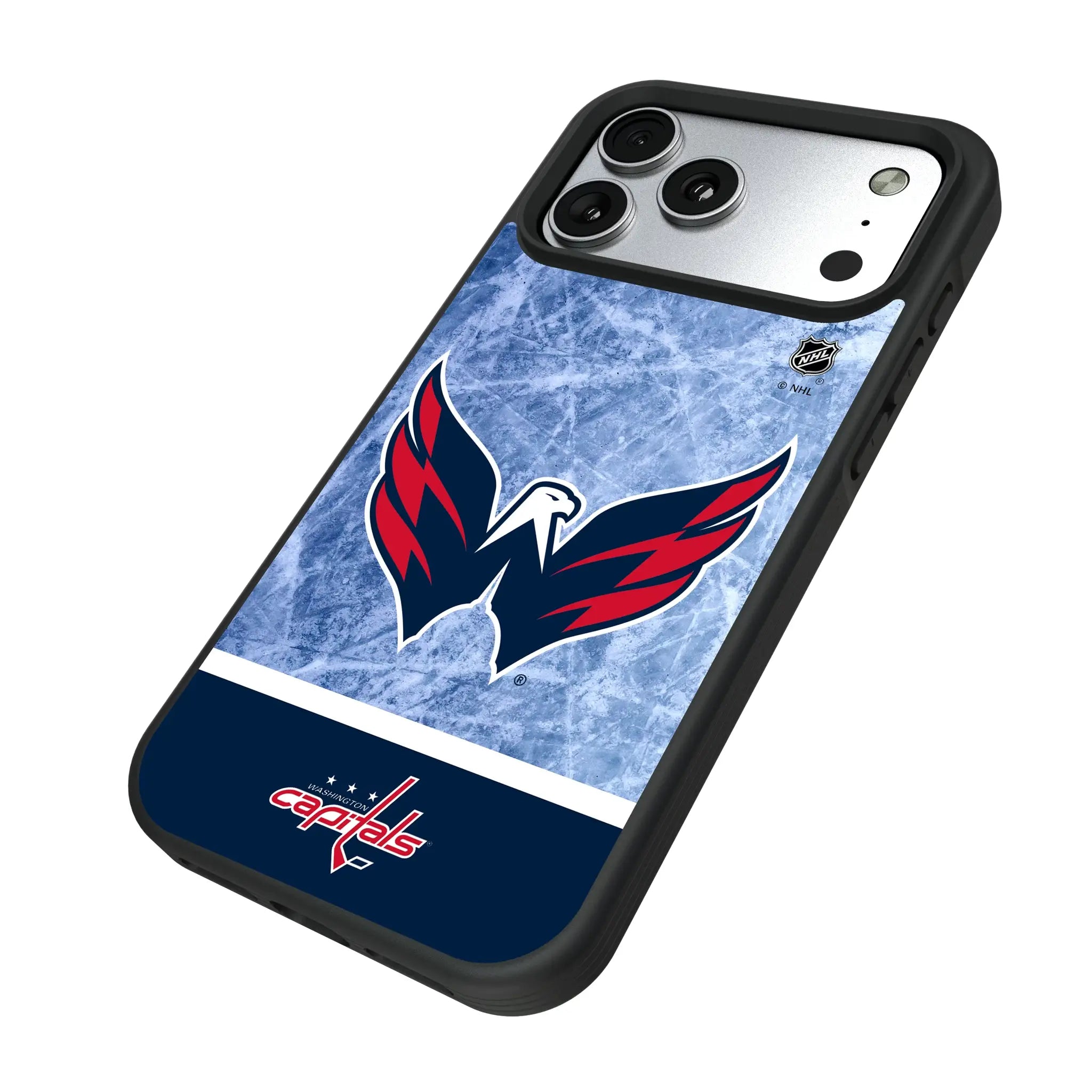 Washington Capitals Ice Wordmark Bump Phone Case