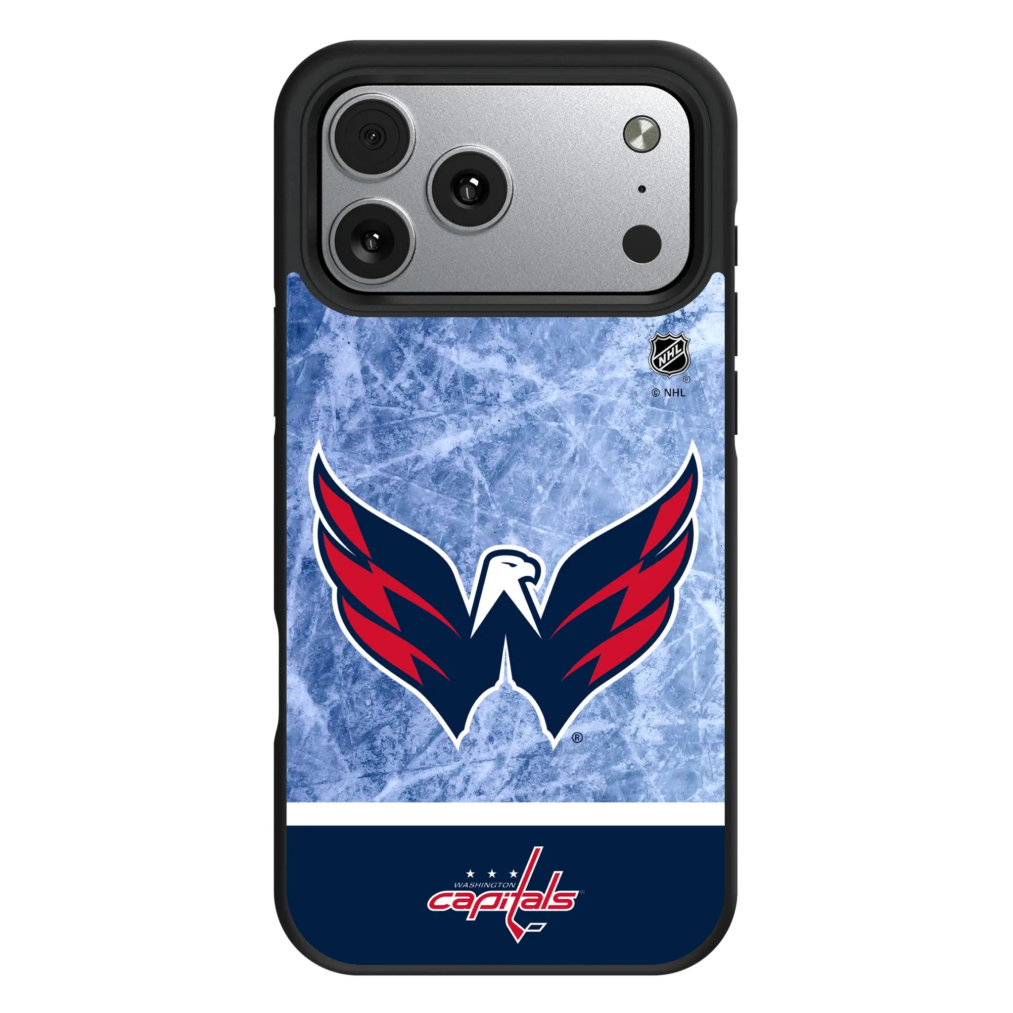 Washington Capitals Ice Wordmark Bump Phone Case