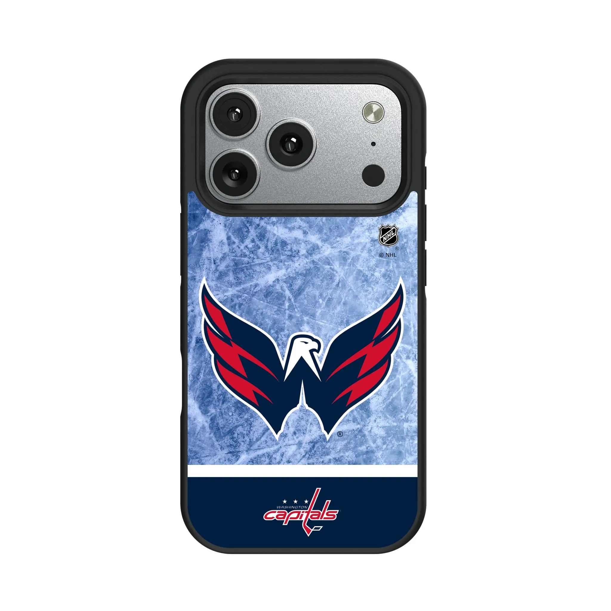 Washington Capitals Ice Wordmark Bump Phone Case