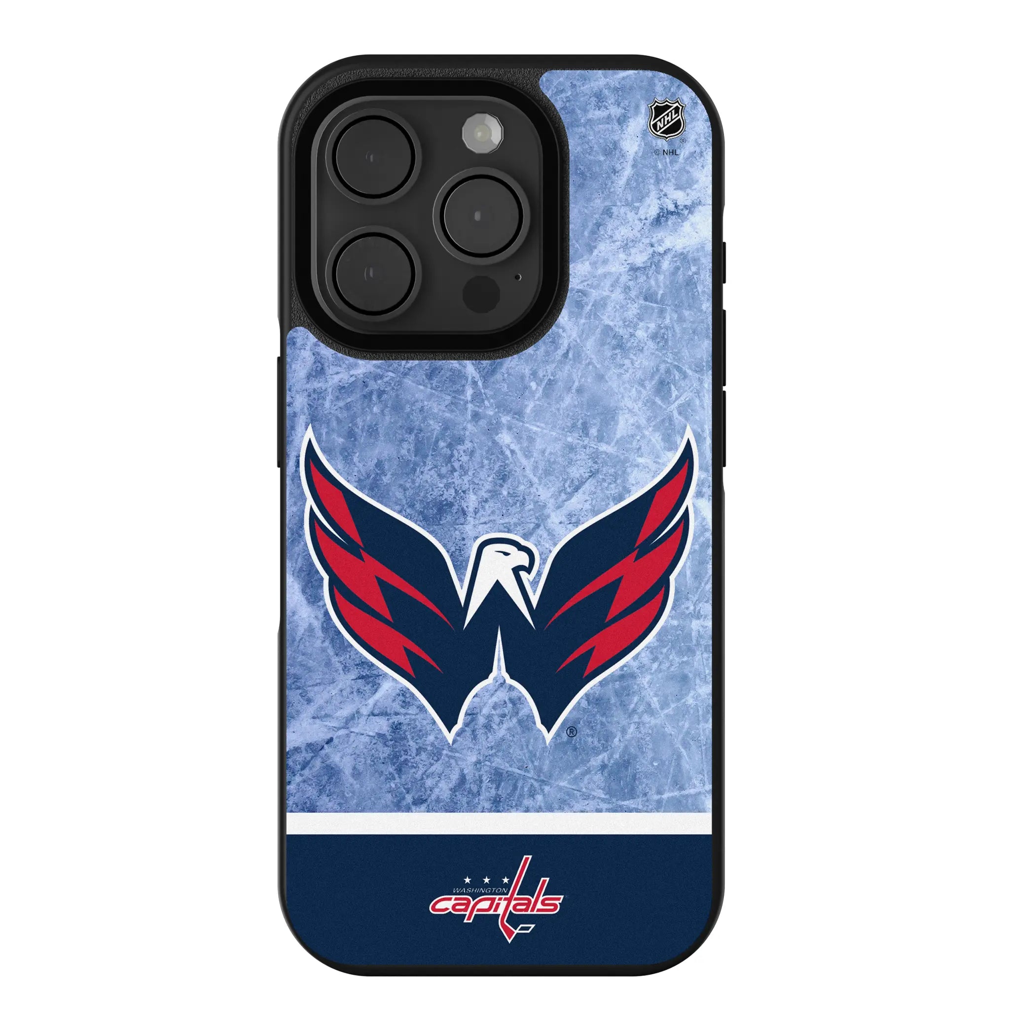 Washington Capitals Ice Wordmark Bump Phone Case