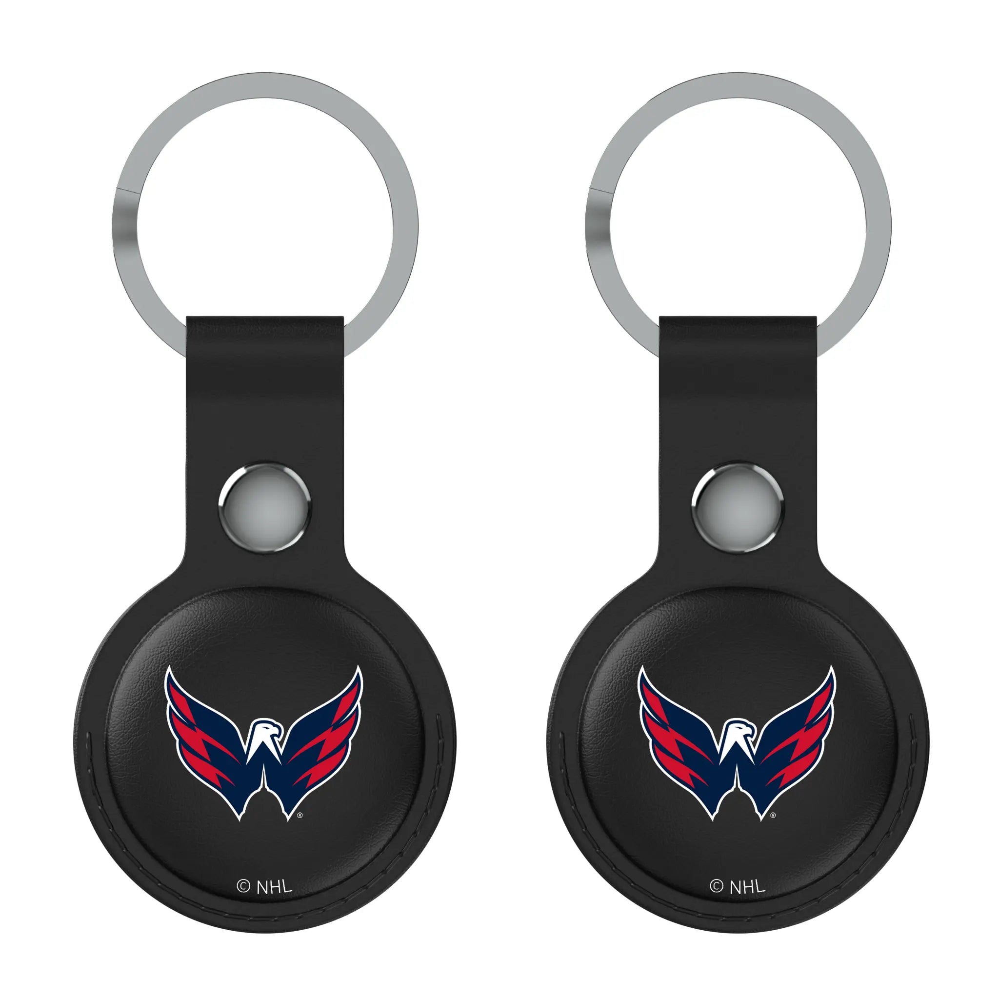 Washington Capitals Insignia Black Airtag Holder 2-Pack
