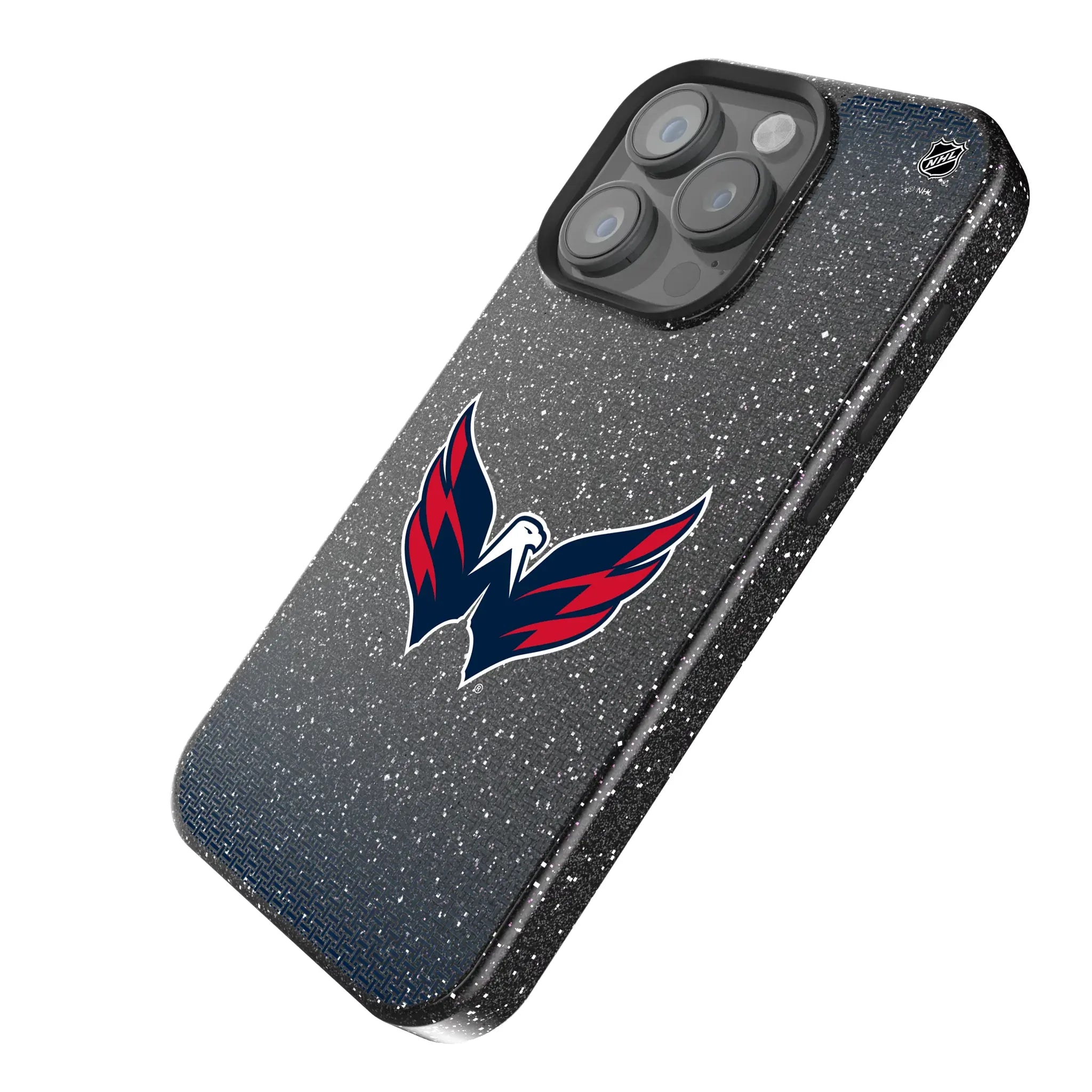 Washington Capitals Linen Bling Phone Case for Apple iPhone