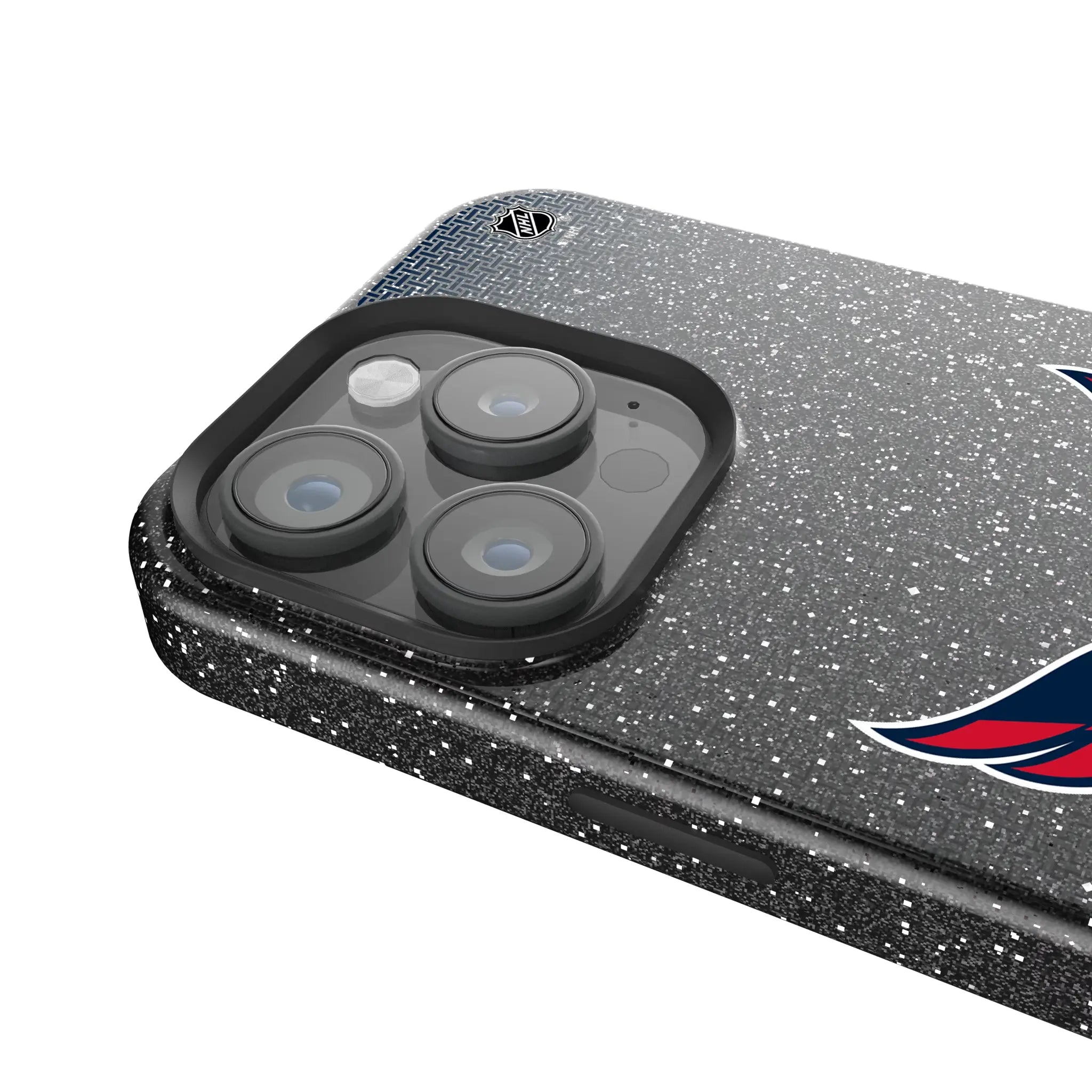 Washington Capitals Linen Bling Phone Case for Apple iPhone