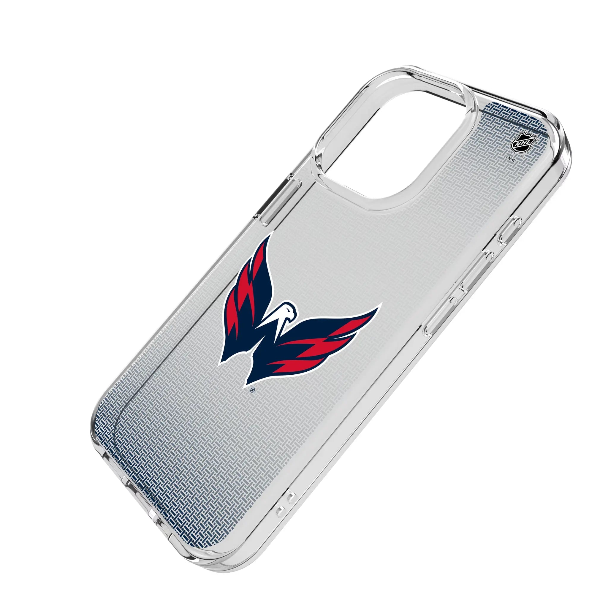 Washington Capitals Linen Clear Phone Case for Apple iPhone