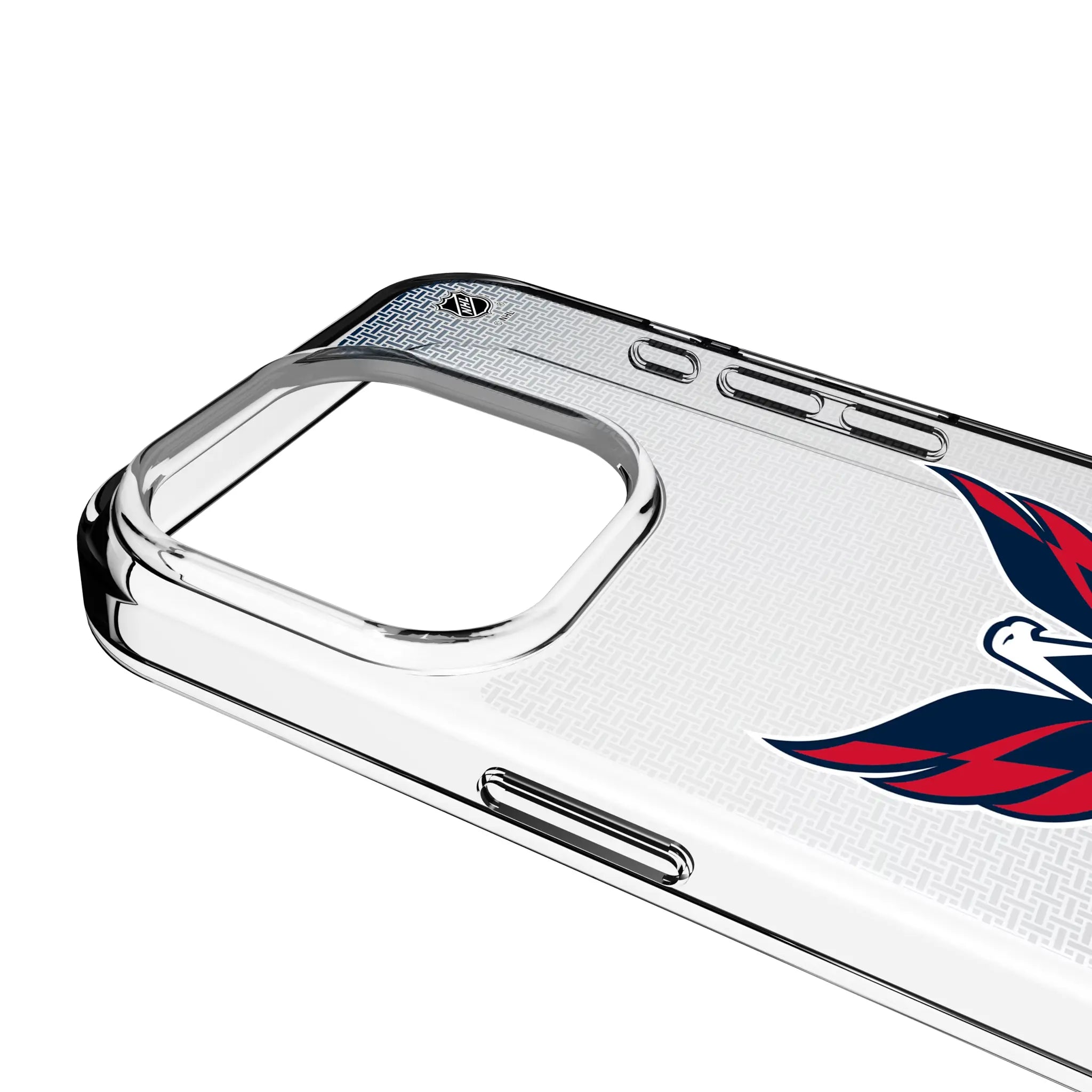 Washington Capitals Linen Clear Phone Case for Apple iPhone