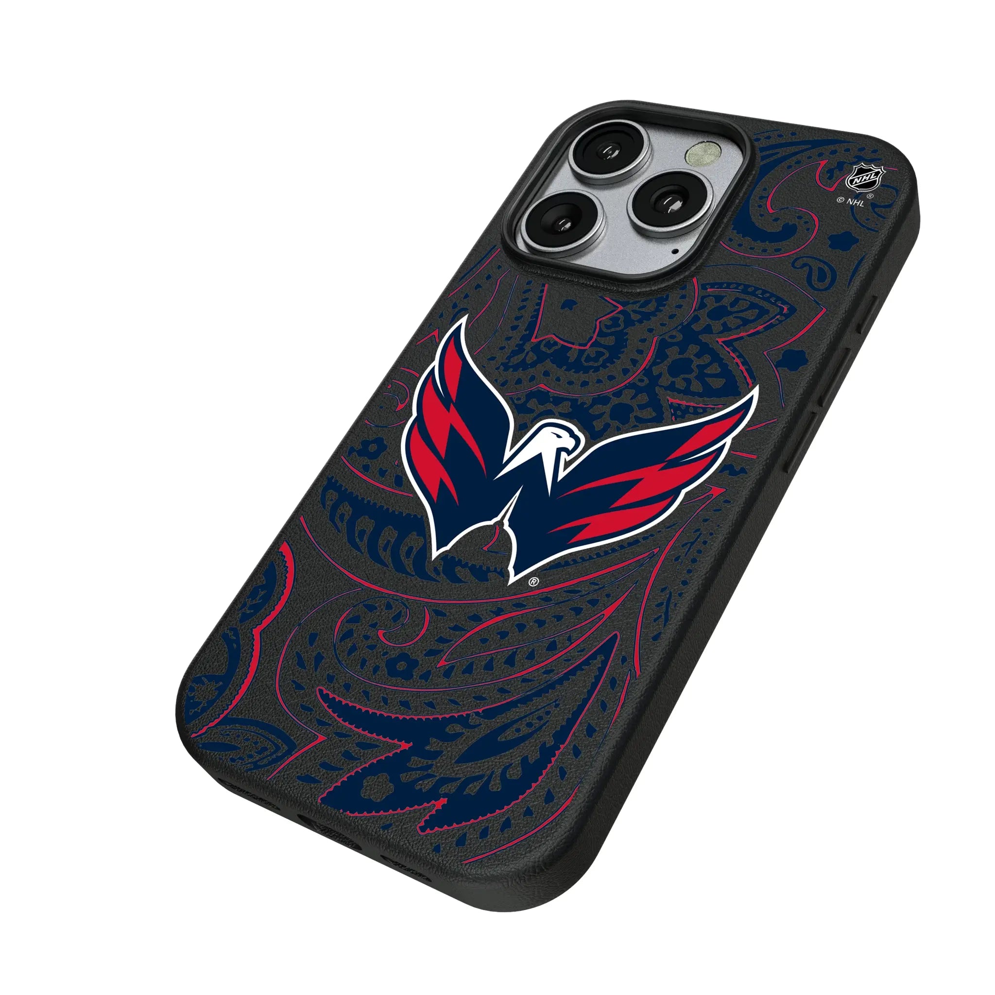 Washington Capitals Paisley MagSafe Compatible Phone Case for Apple iPhone