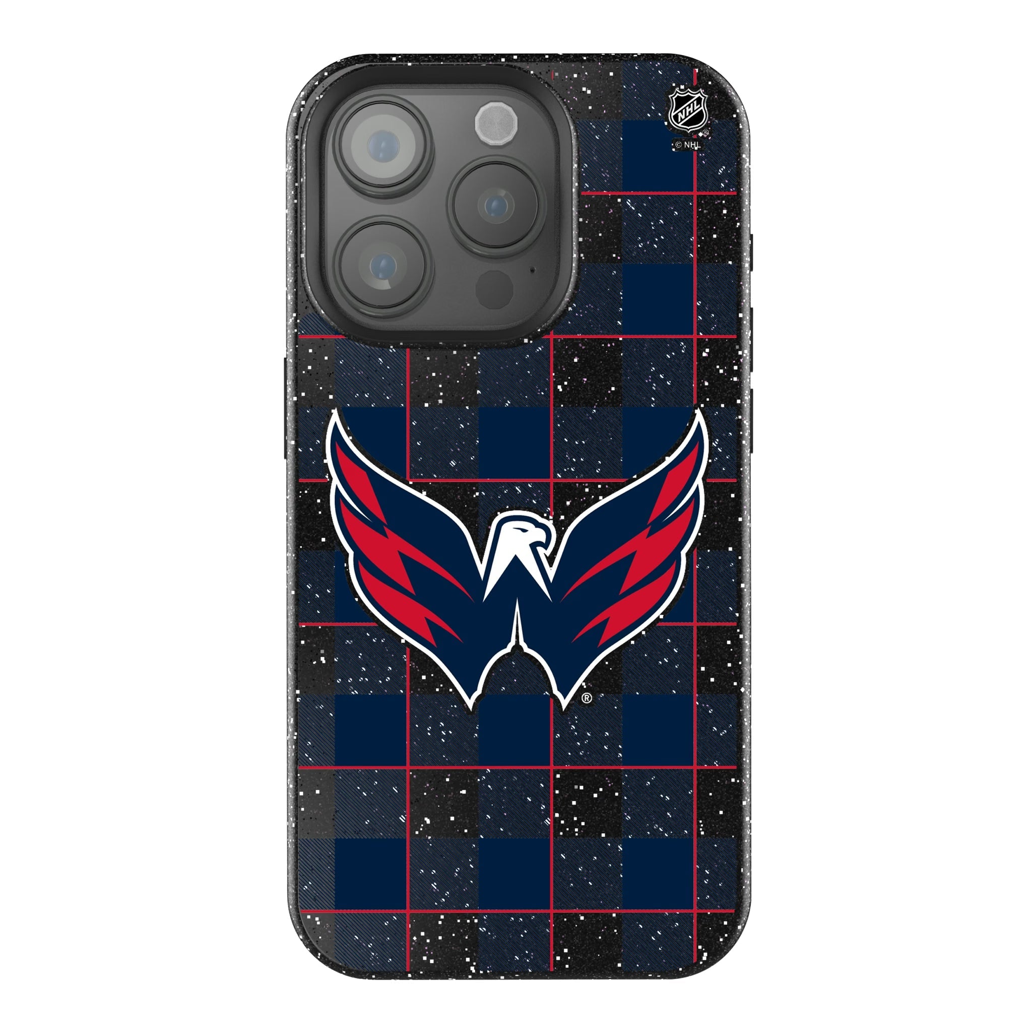 Washington Capitals Plaid Bling Phone Case