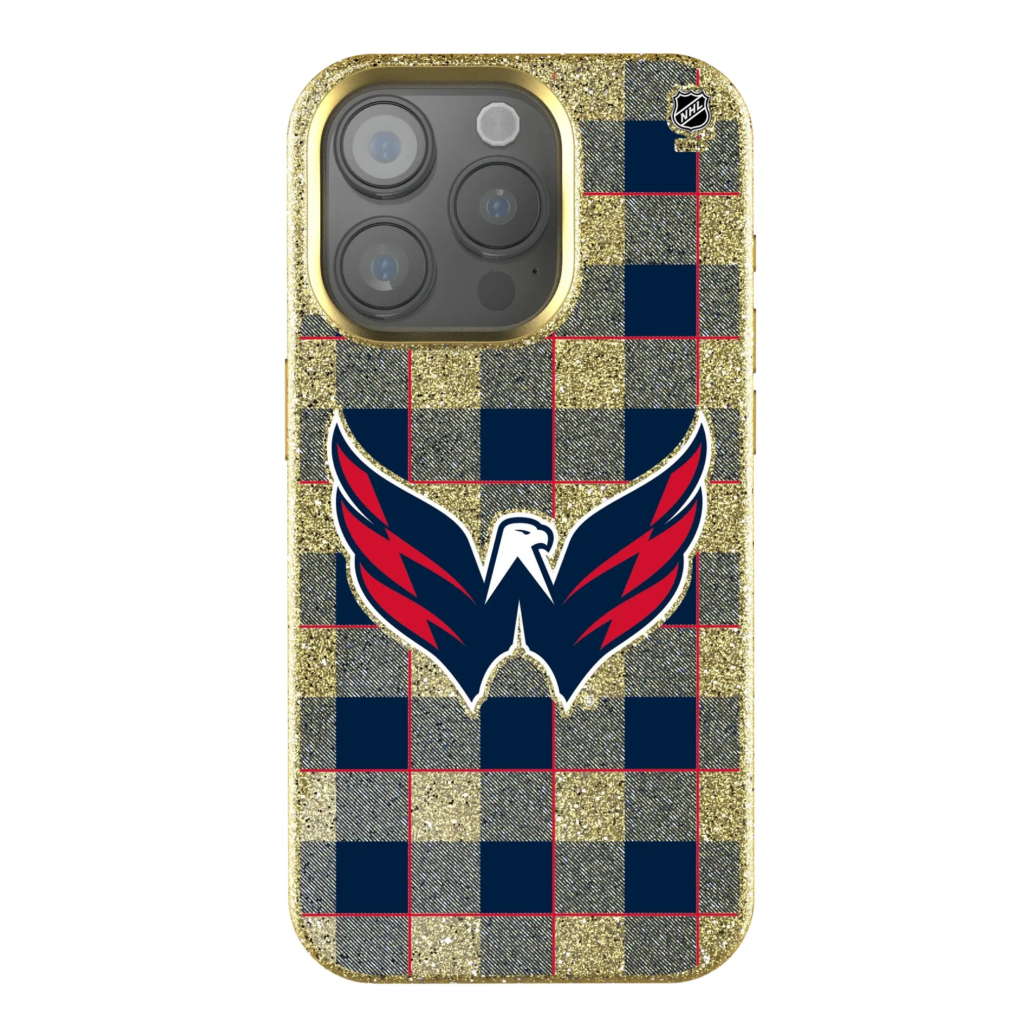 Washington Capitals Plaid Bling Phone Case