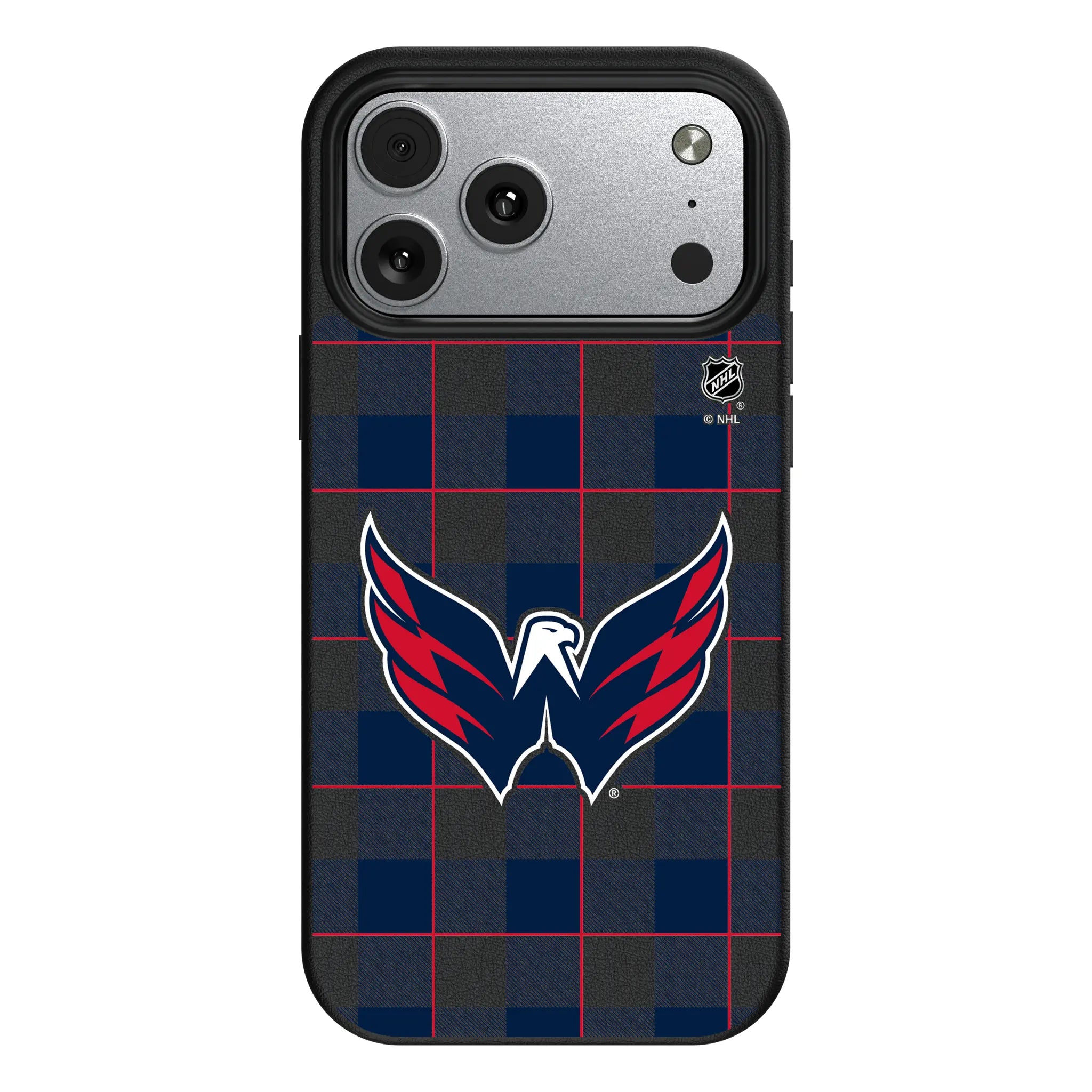 Washington Capitals Plaid MagSafe Compatible Phone Case for Apple iPhone