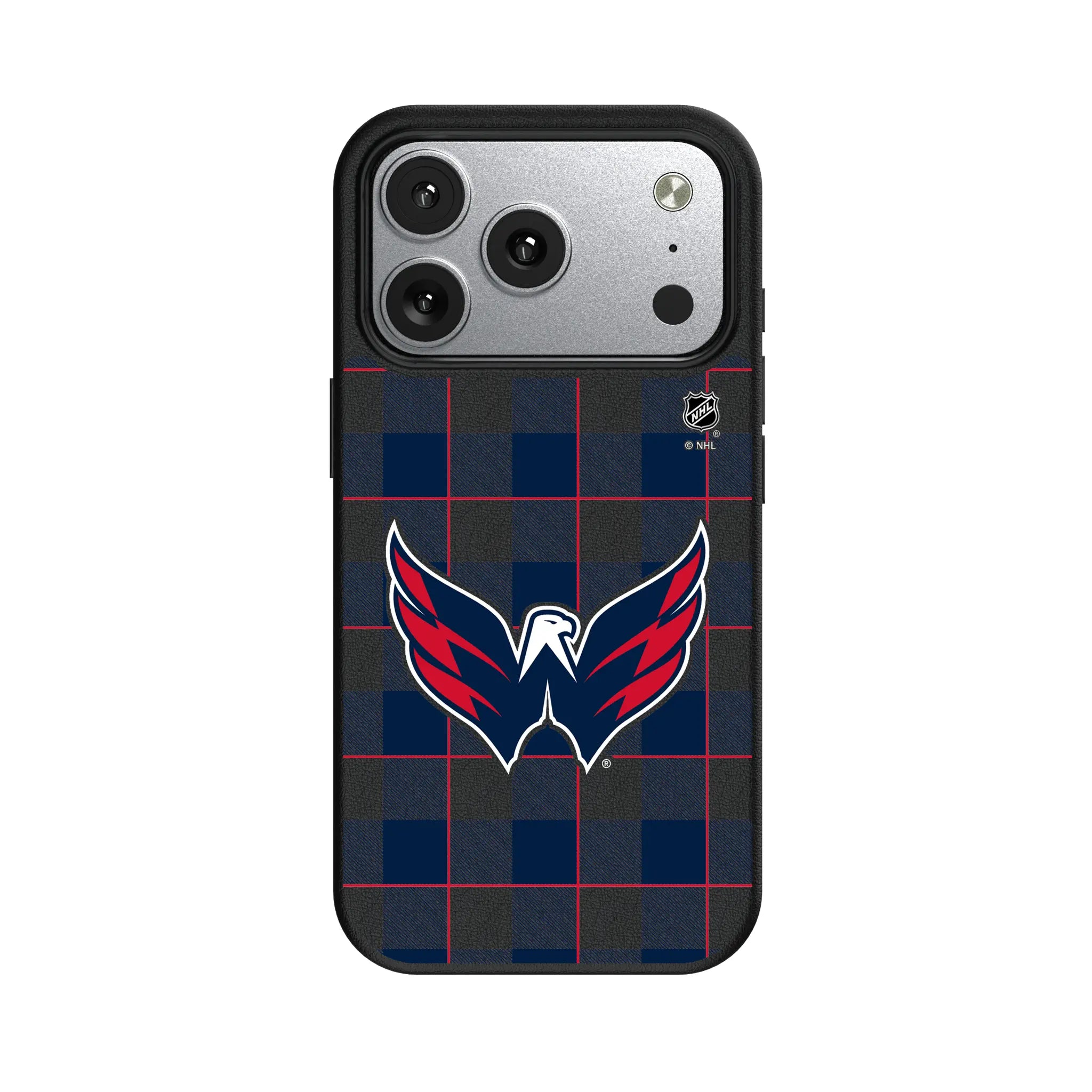 Washington Capitals Plaid MagSafe Compatible Phone Case for Apple iPhone