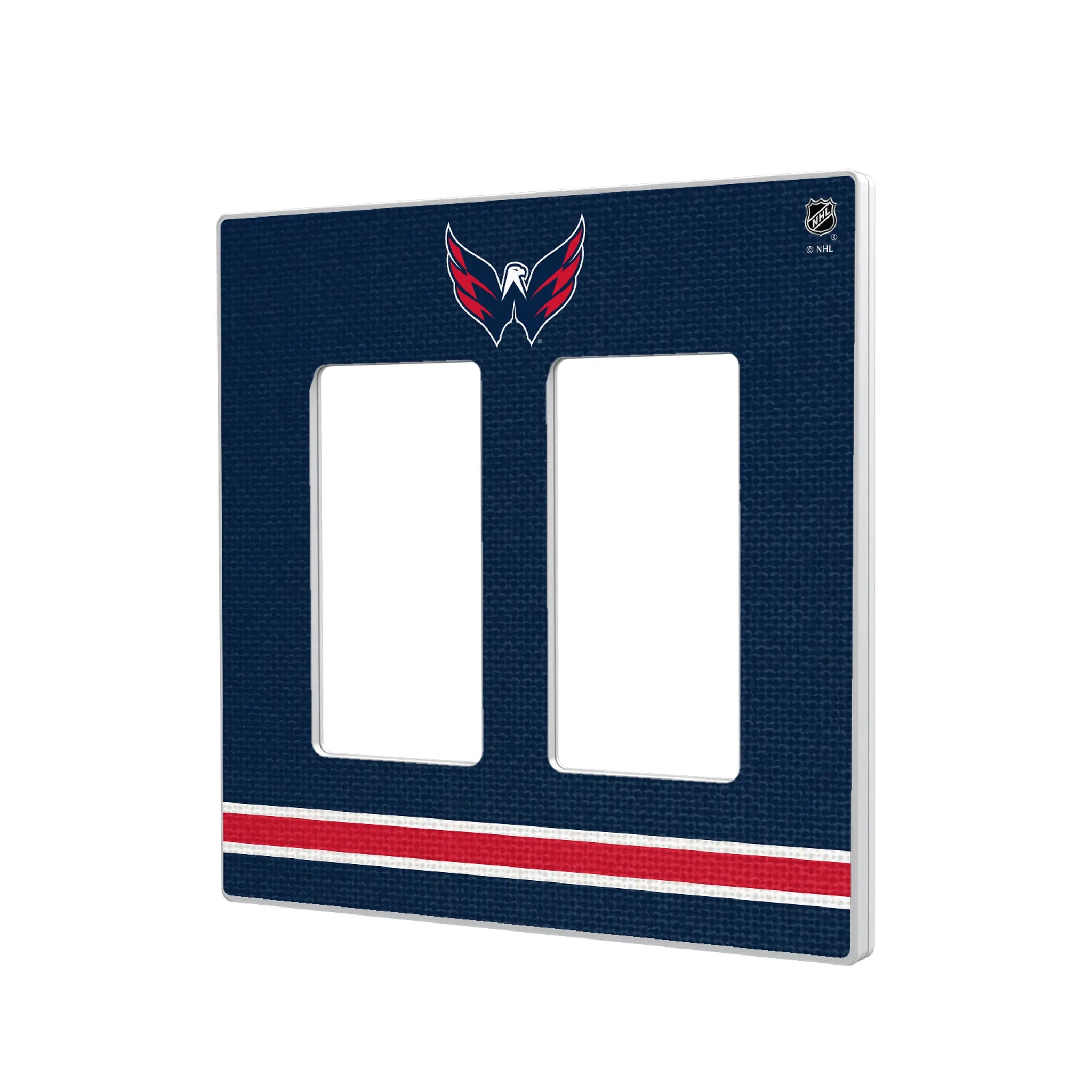 Washington Capitals Stripe Hidden-Screw Light Switch Plate