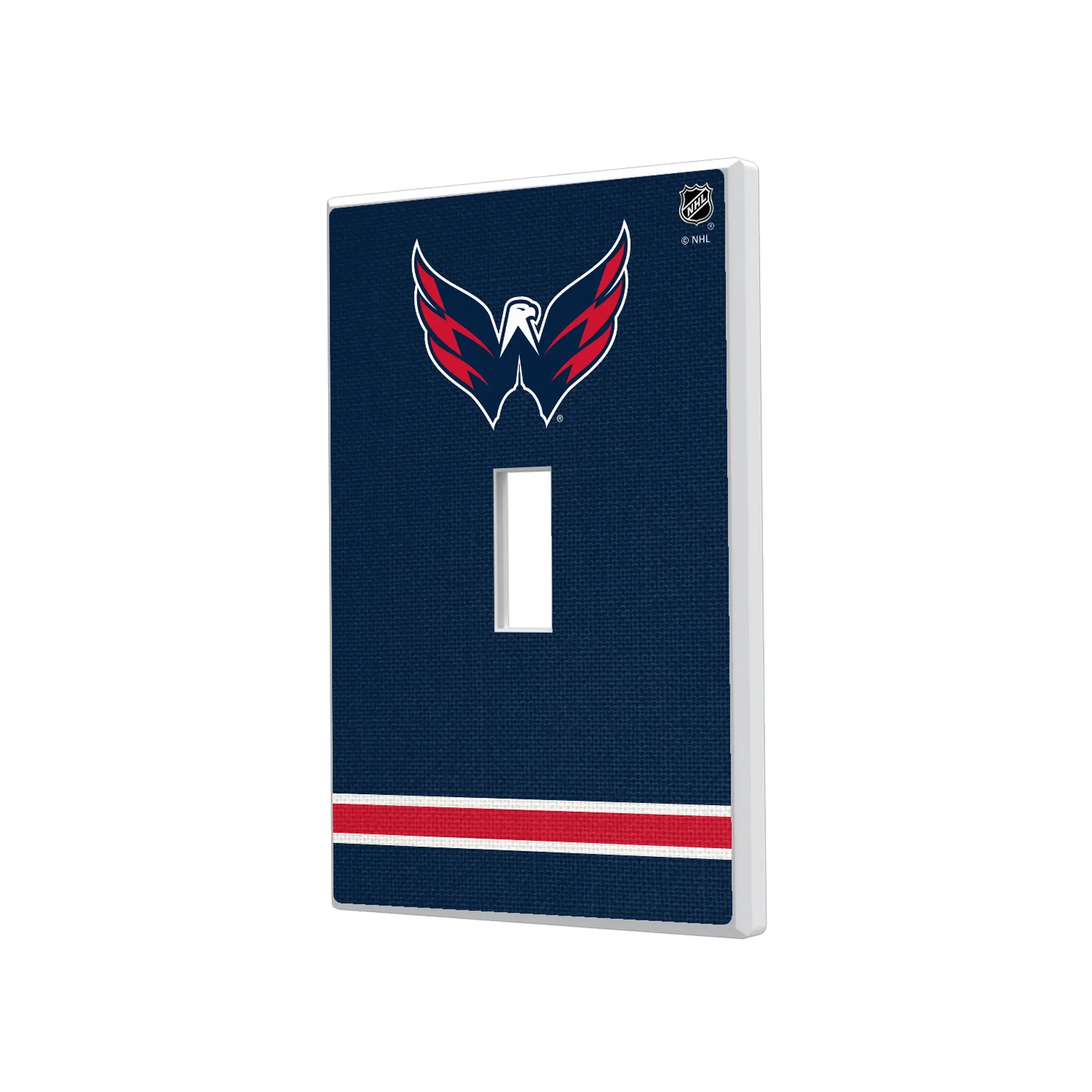 Washington Capitals Stripe Hidden-Screw Light Switch Plate