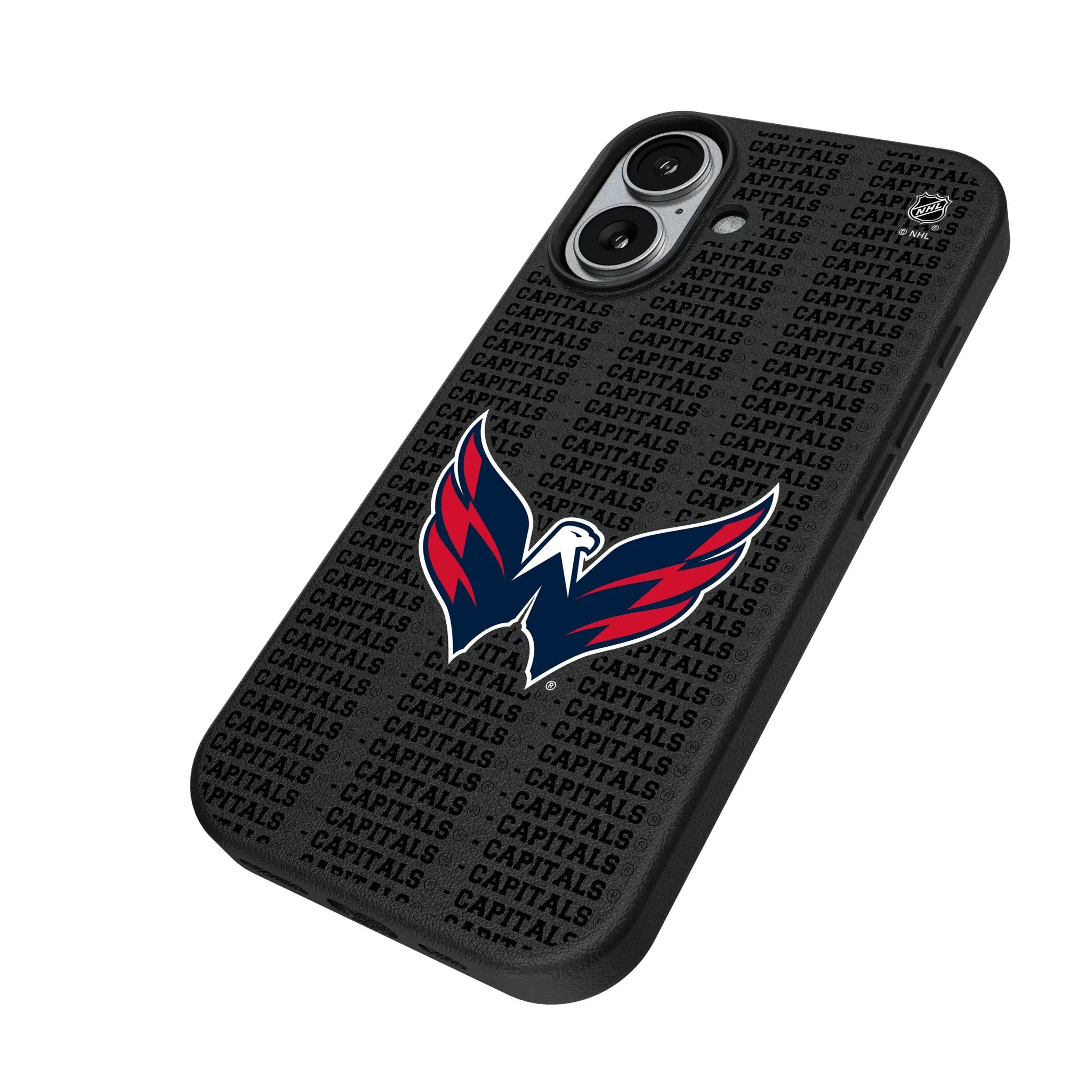 Washington Capitals Text Backdrop MagSafe Compatible Phone Case for Apple iPhone