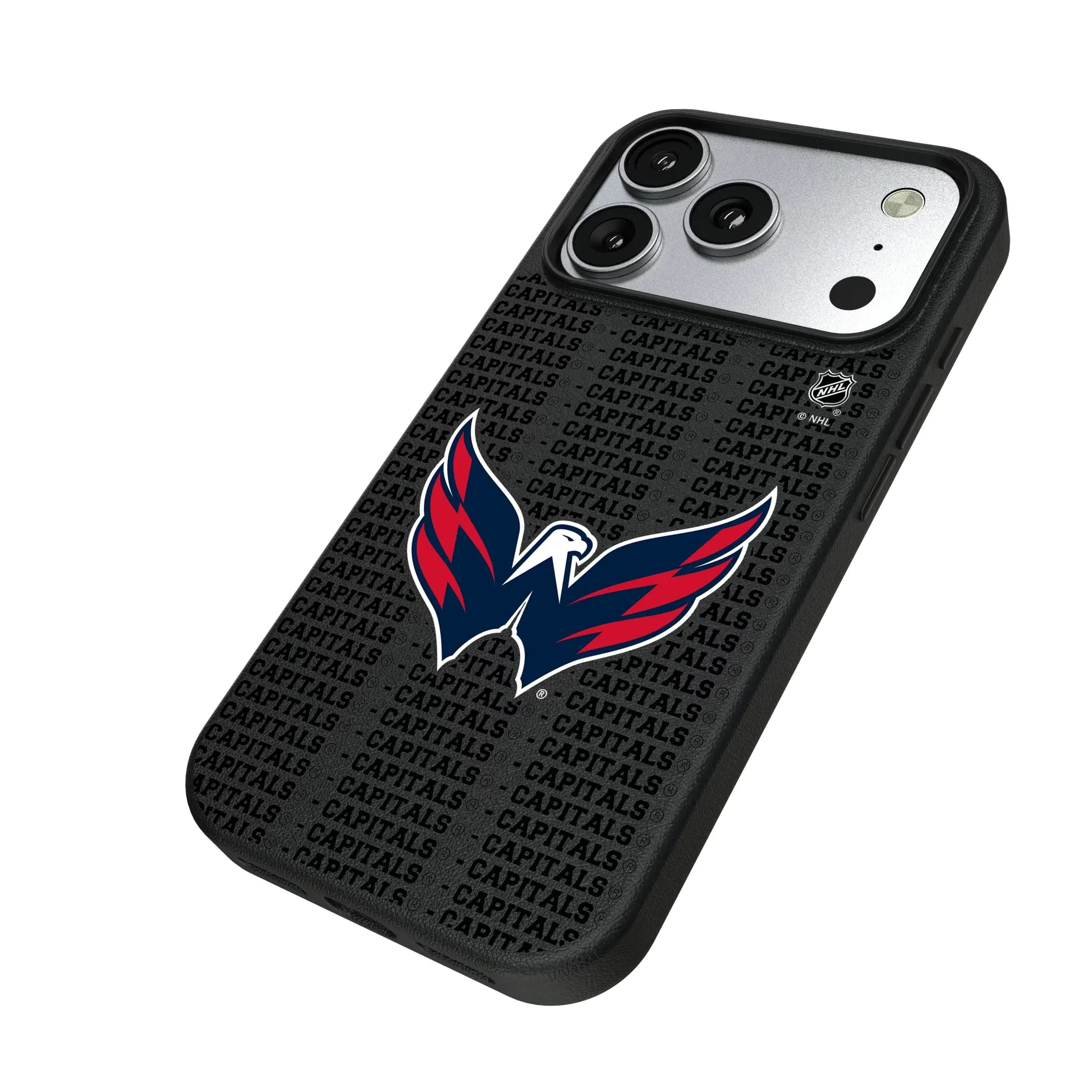 Washington Capitals Text Backdrop MagSafe Compatible Phone Case for Apple iPhone