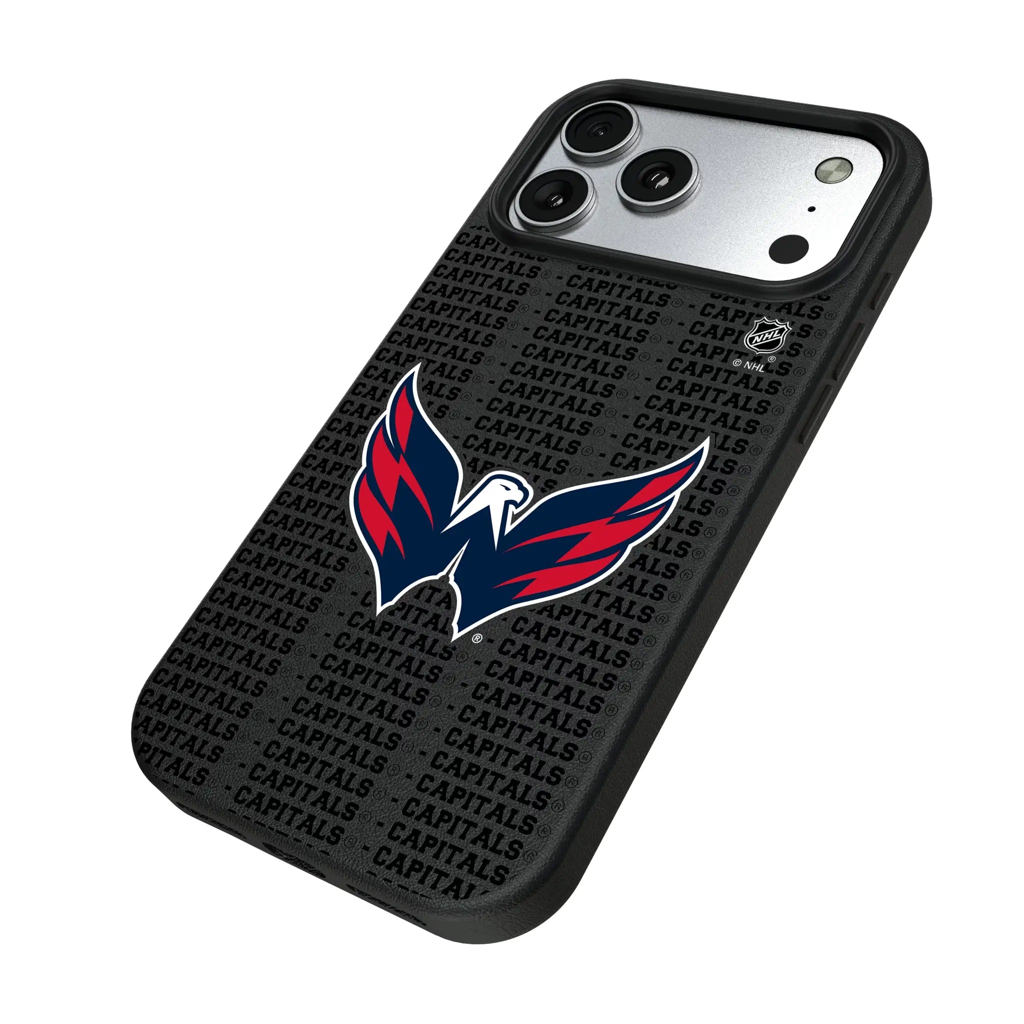 Washington Capitals Text Backdrop MagSafe Compatible Phone Case for Apple iPhone