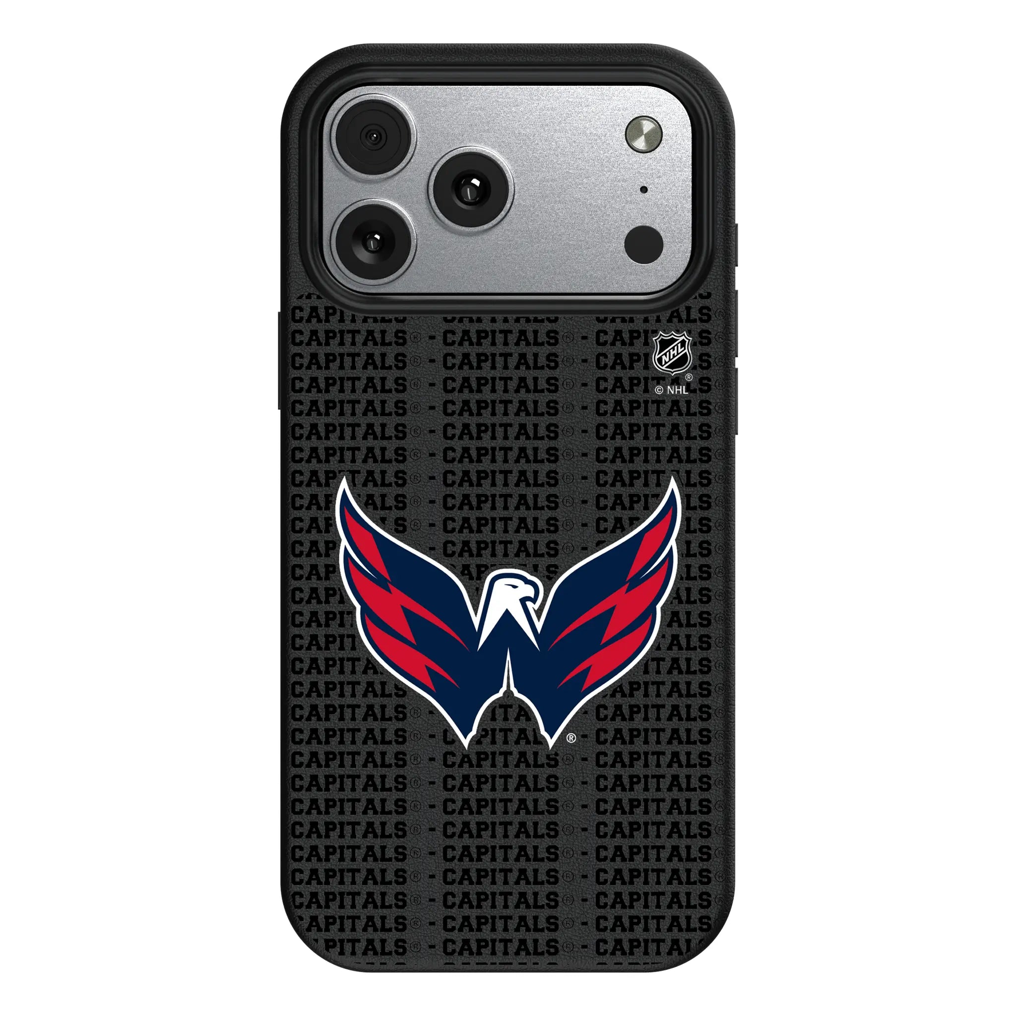 Washington Capitals Text Backdrop MagSafe Compatible Phone Case for Apple iPhone
