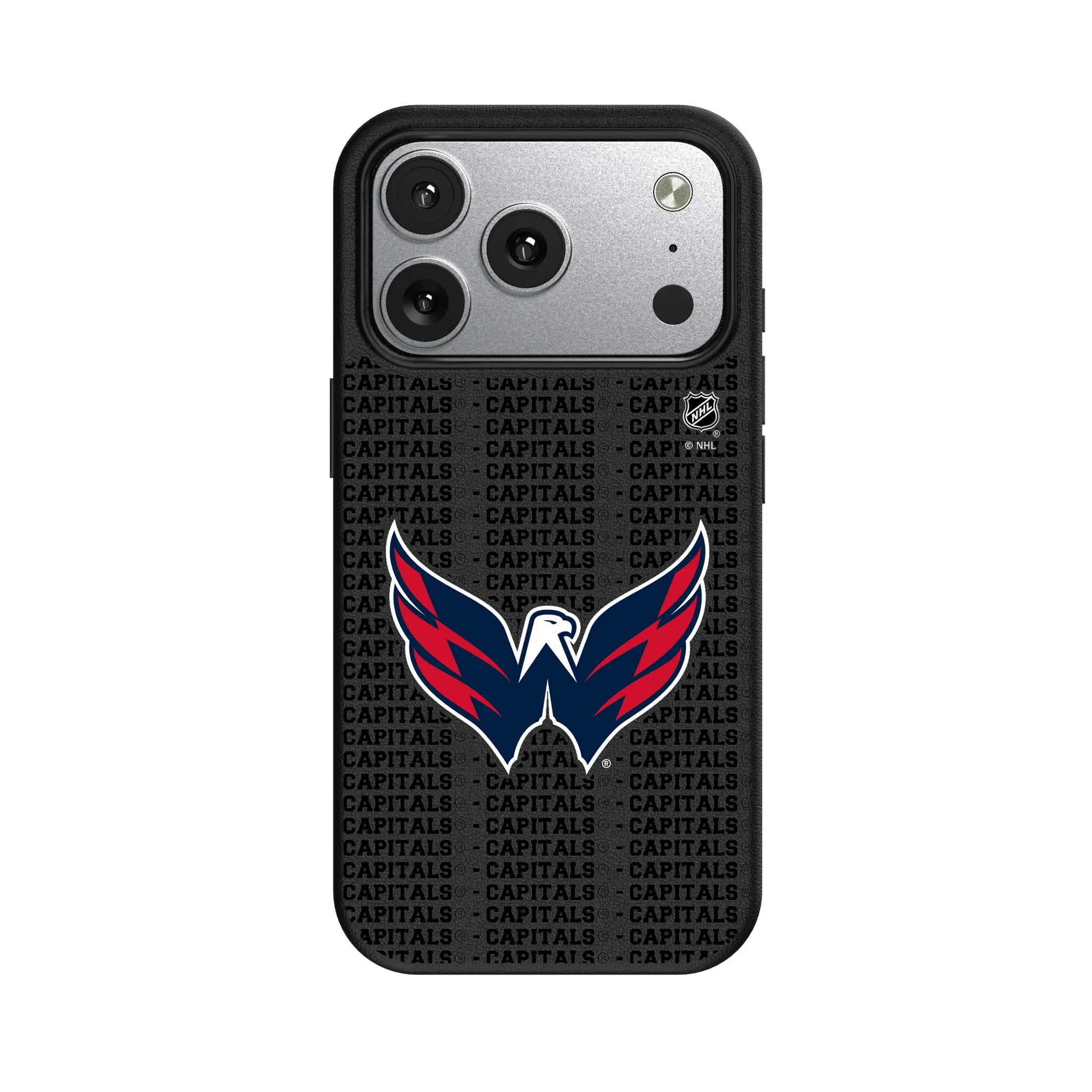 Washington Capitals Text Backdrop MagSafe Compatible Phone Case for Apple iPhone