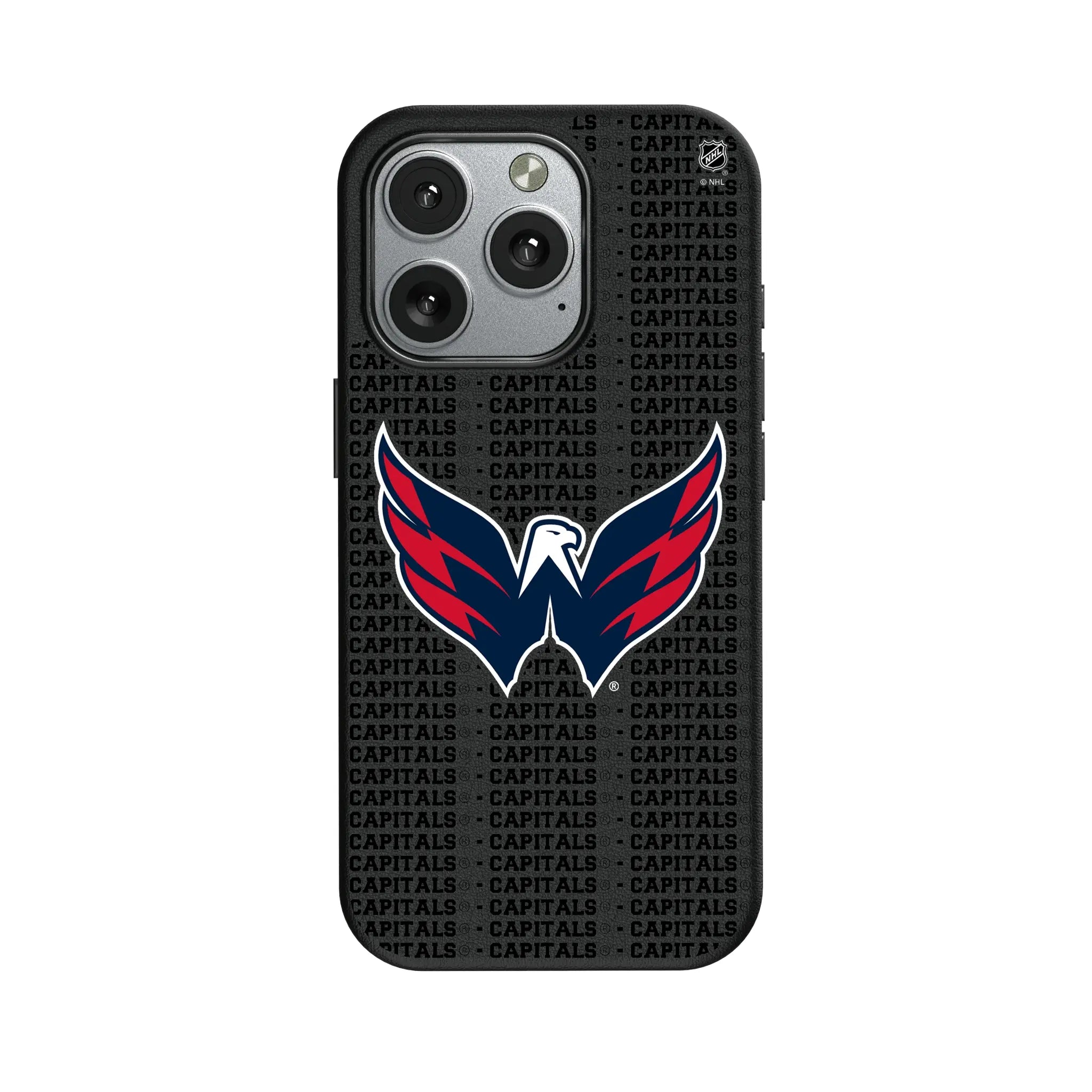 Washington Capitals Text Backdrop MagSafe Compatible Phone Case for Apple iPhone