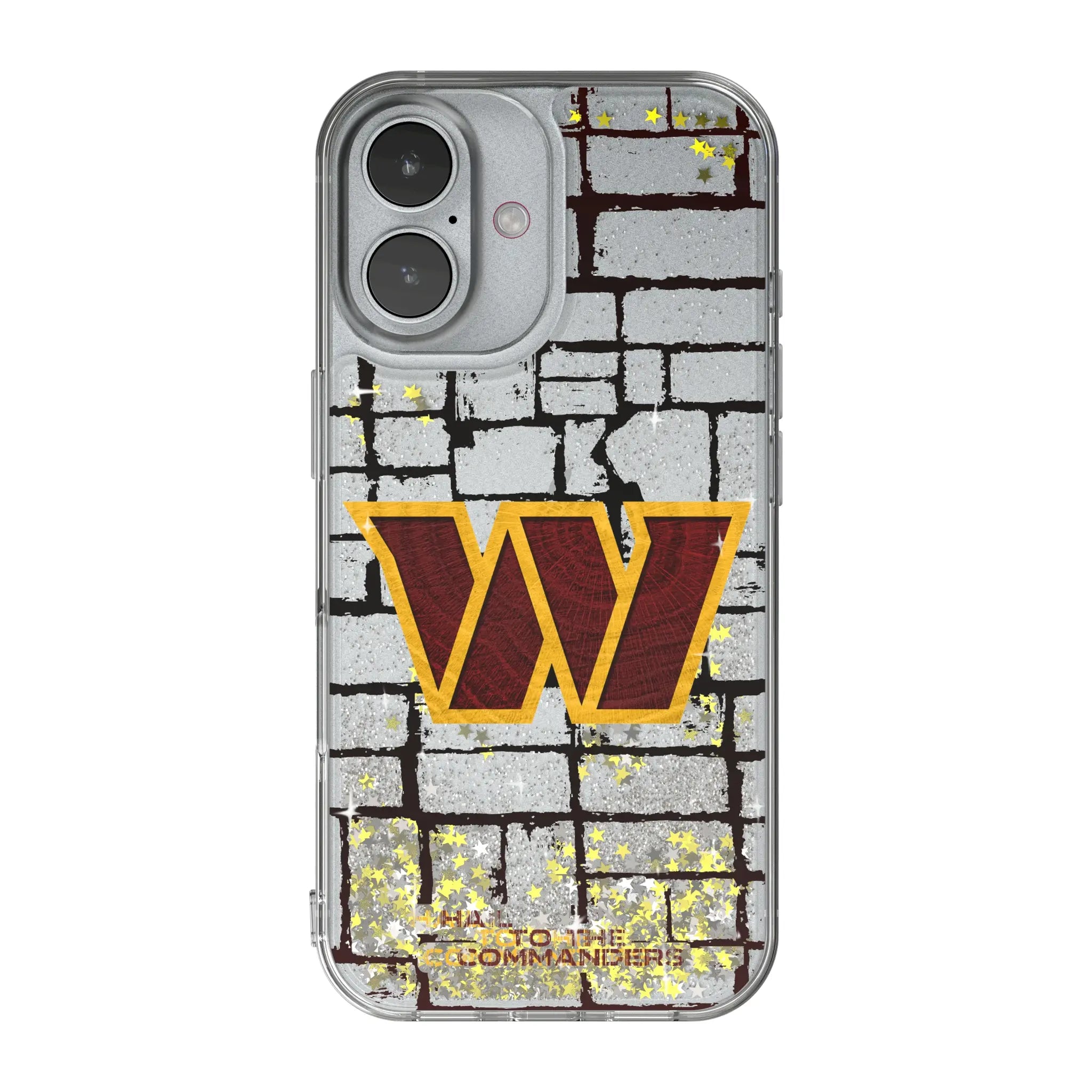 Washington Commanders Brick Glitter Phone Case for Apple iPhone