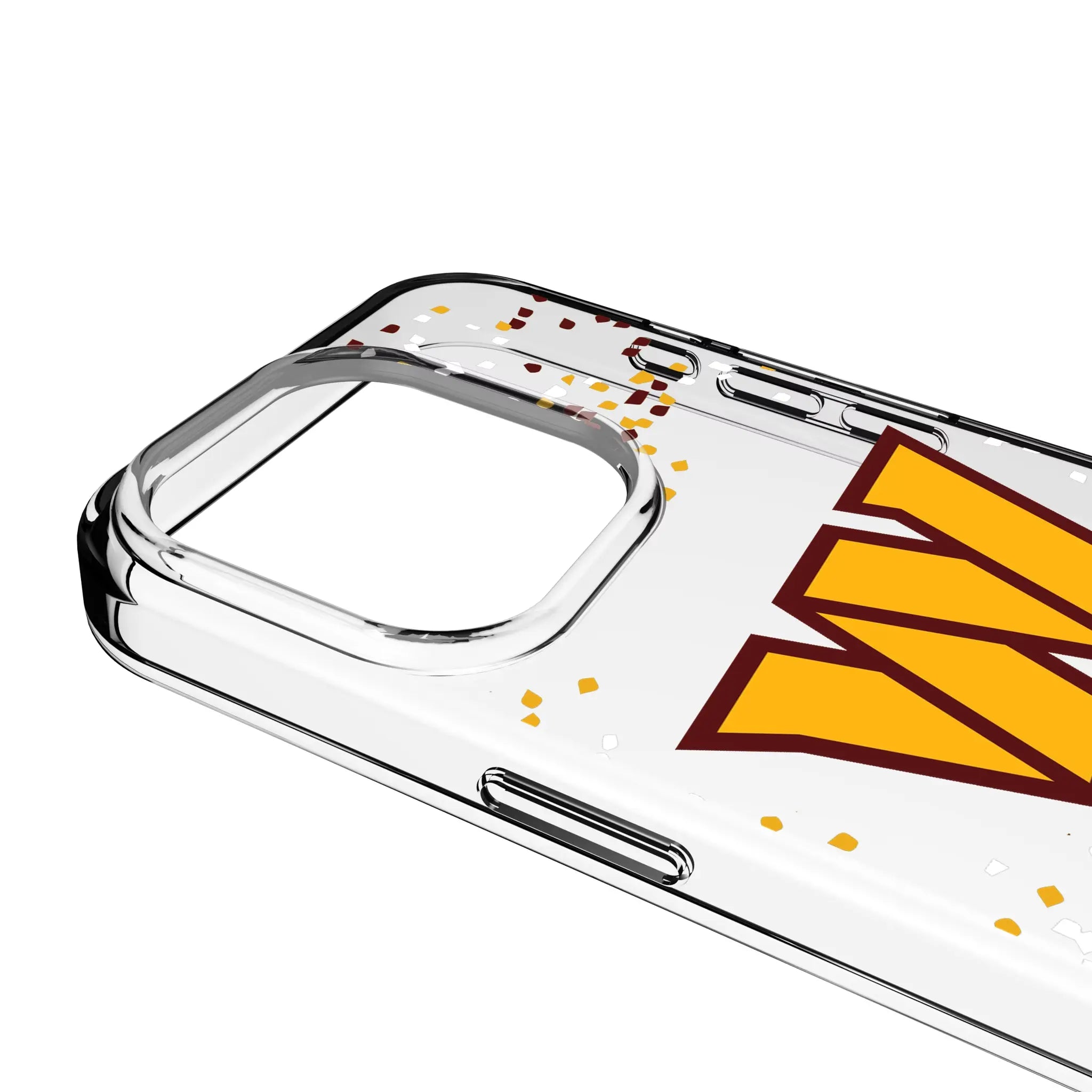 Washington Commanders Confetti Clear Phone Case for Apple iPhone