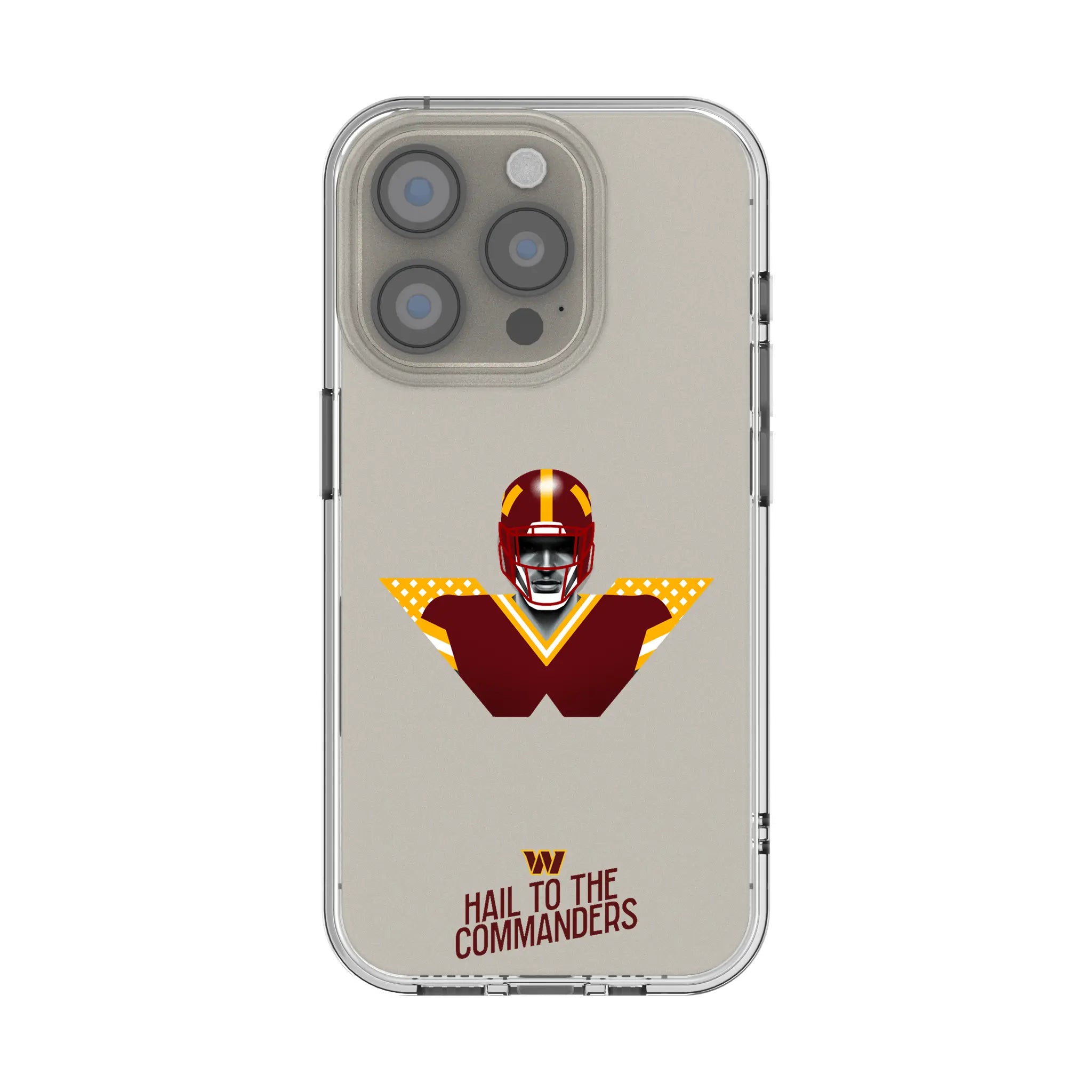 Washington Commanders 2024 Edition Clear Phone Case for Apple iPhone