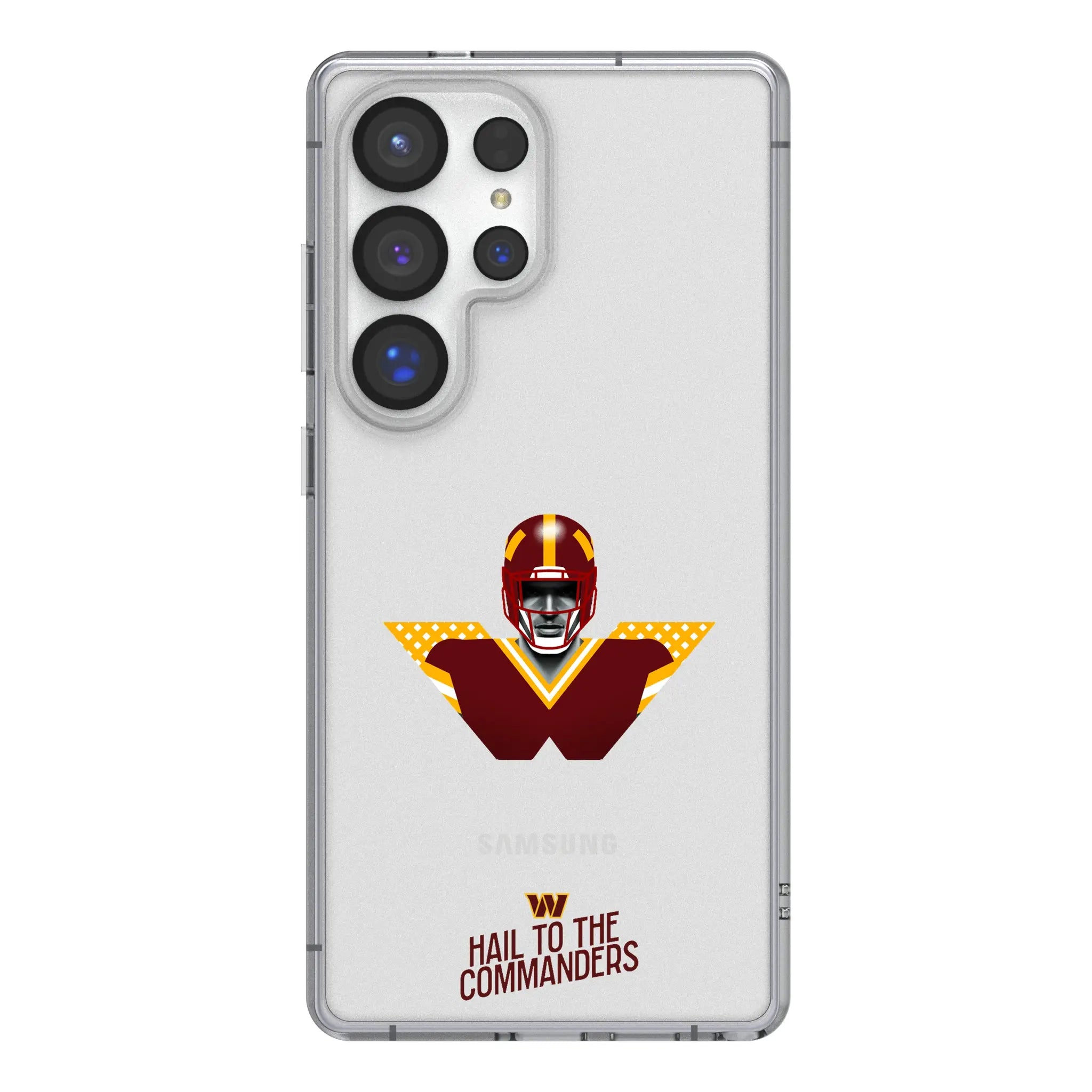 Washington Commanders 2024 Edition Clear Phone Case for Samsung Galaxy