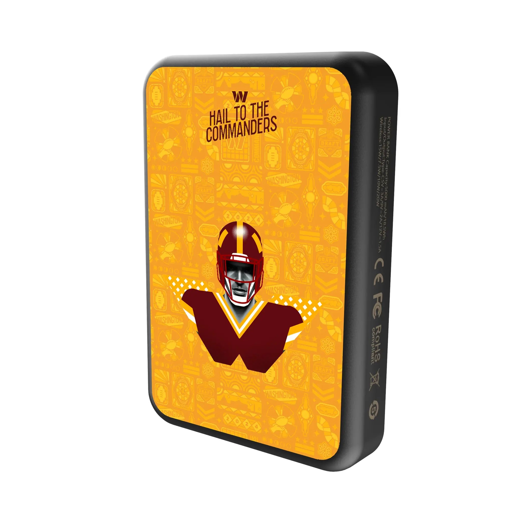 Washington Commanders 2024 Illustrated Limited Edition Wireless Mag Power Bank