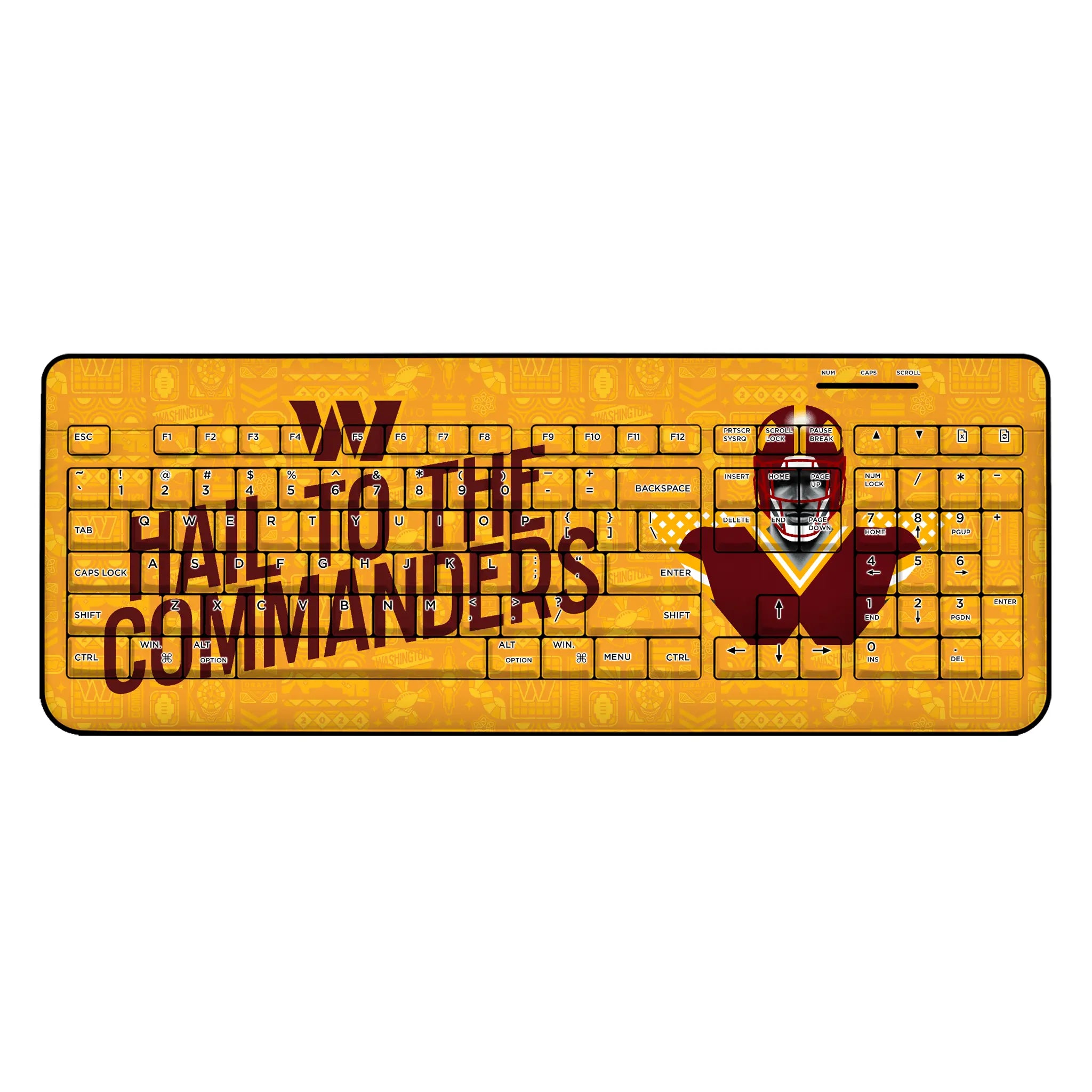 Washington Commanders 2024 Illustrated Limited Edition Wireless USB Keyboard