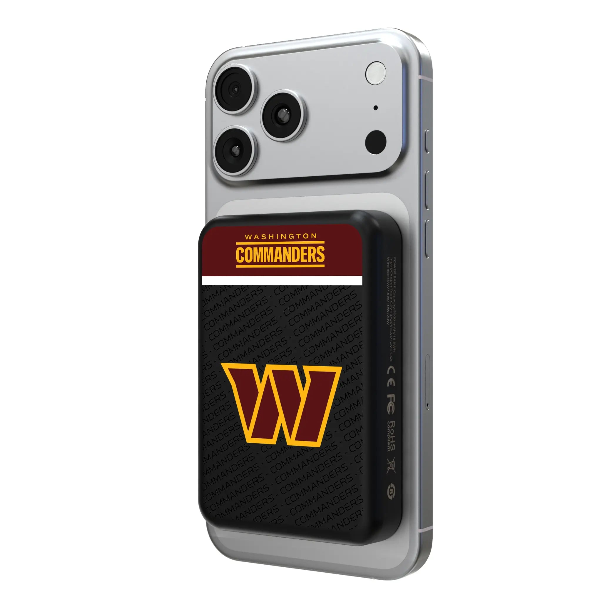 Washington Commanders Endzone Plus Wireless Mag Power Bank