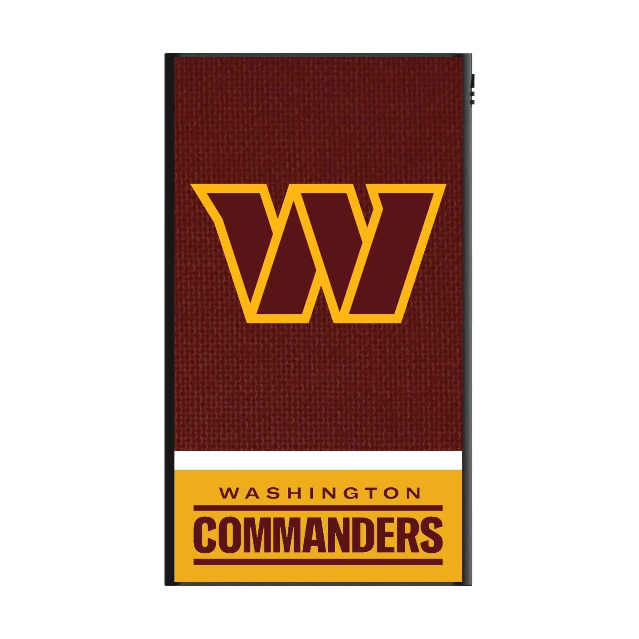 Washington Commanders Endzone Solid 5000mAh Flat Powerbank