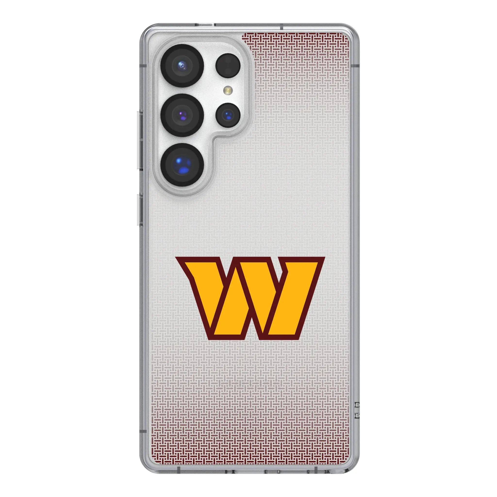 Washington Commanders Linen Clear Phone Case for Samsung Galaxy