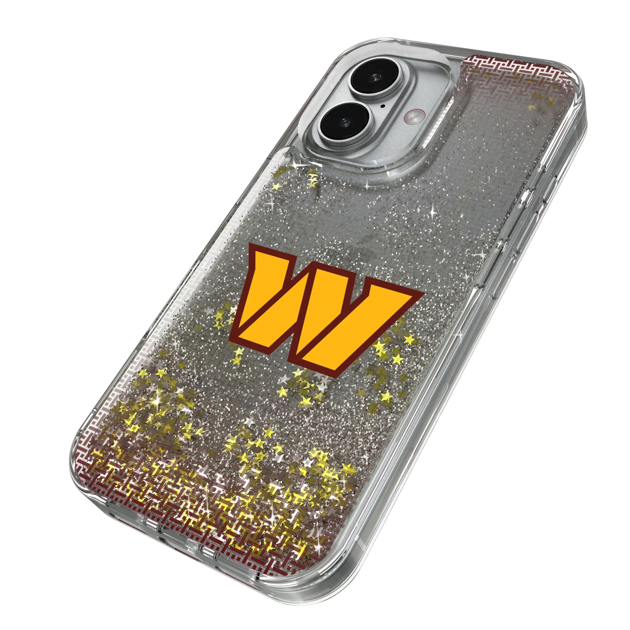 Washington Commanders Linen Glitter Phone Case