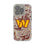 Washington Commanders Paisley Clear Phone Case for Apple iPhone