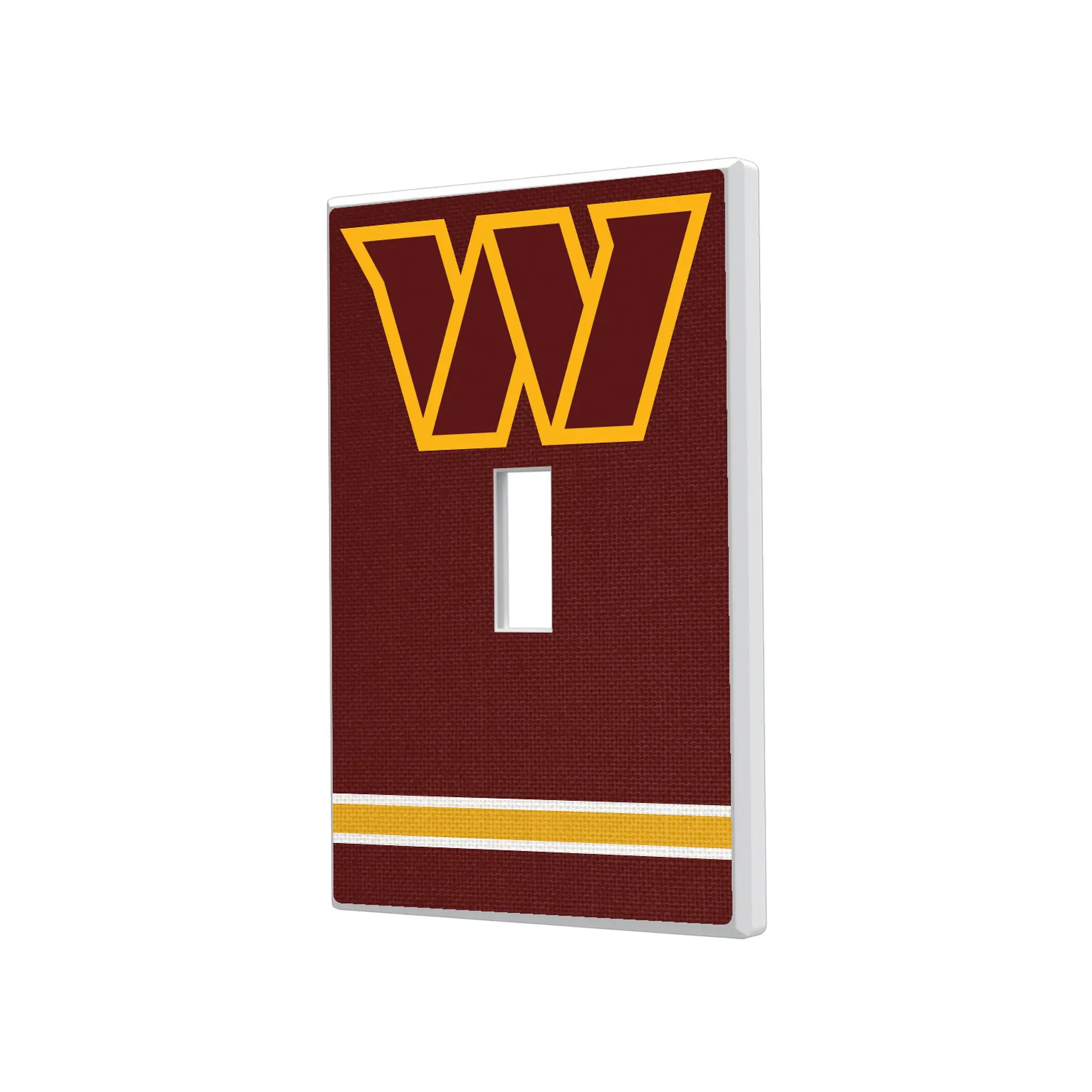 Washington Commanders Stripe Hidden-Screw Light Switch Plate