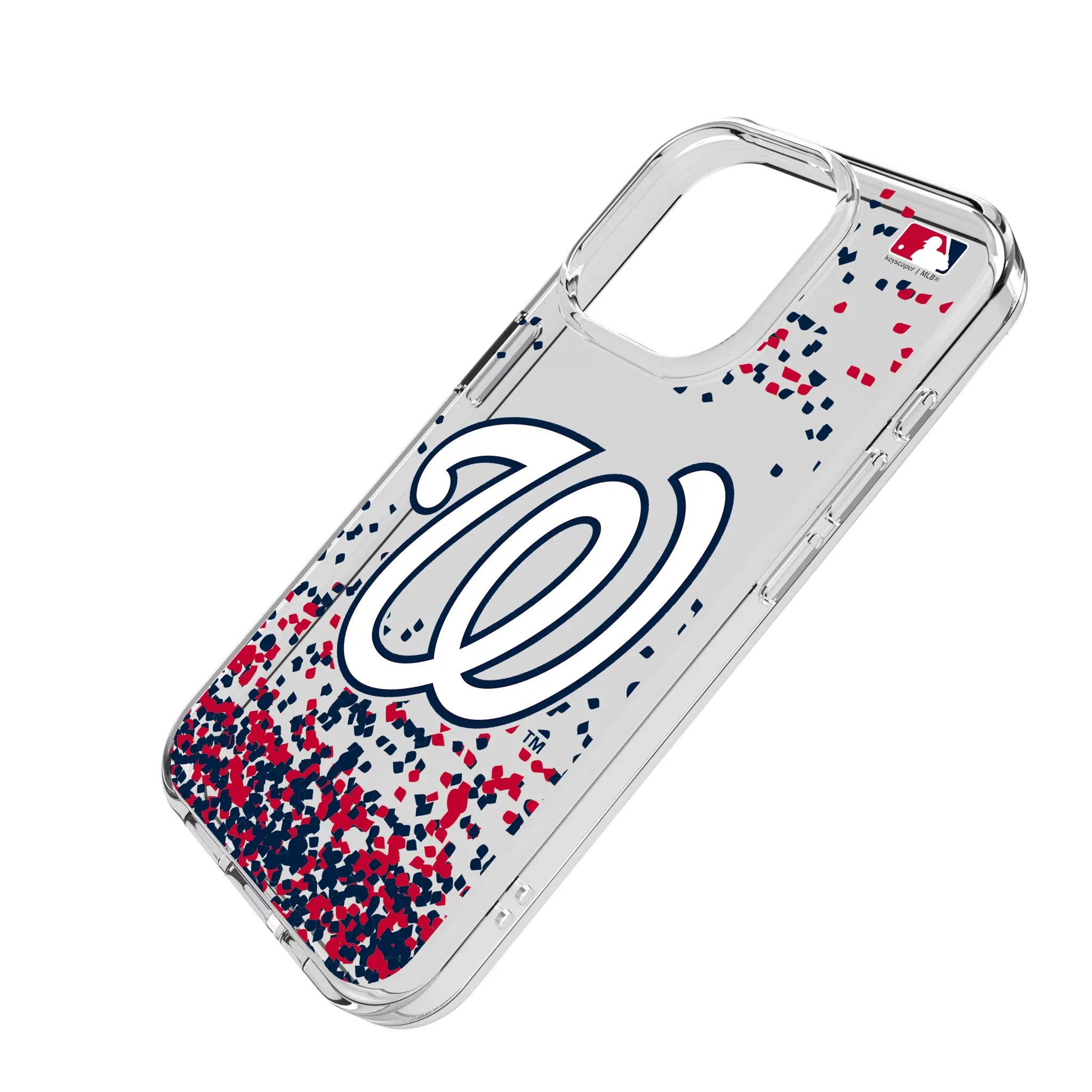 Washington Nationals Confetti Clear Phone Case for Apple iPhone