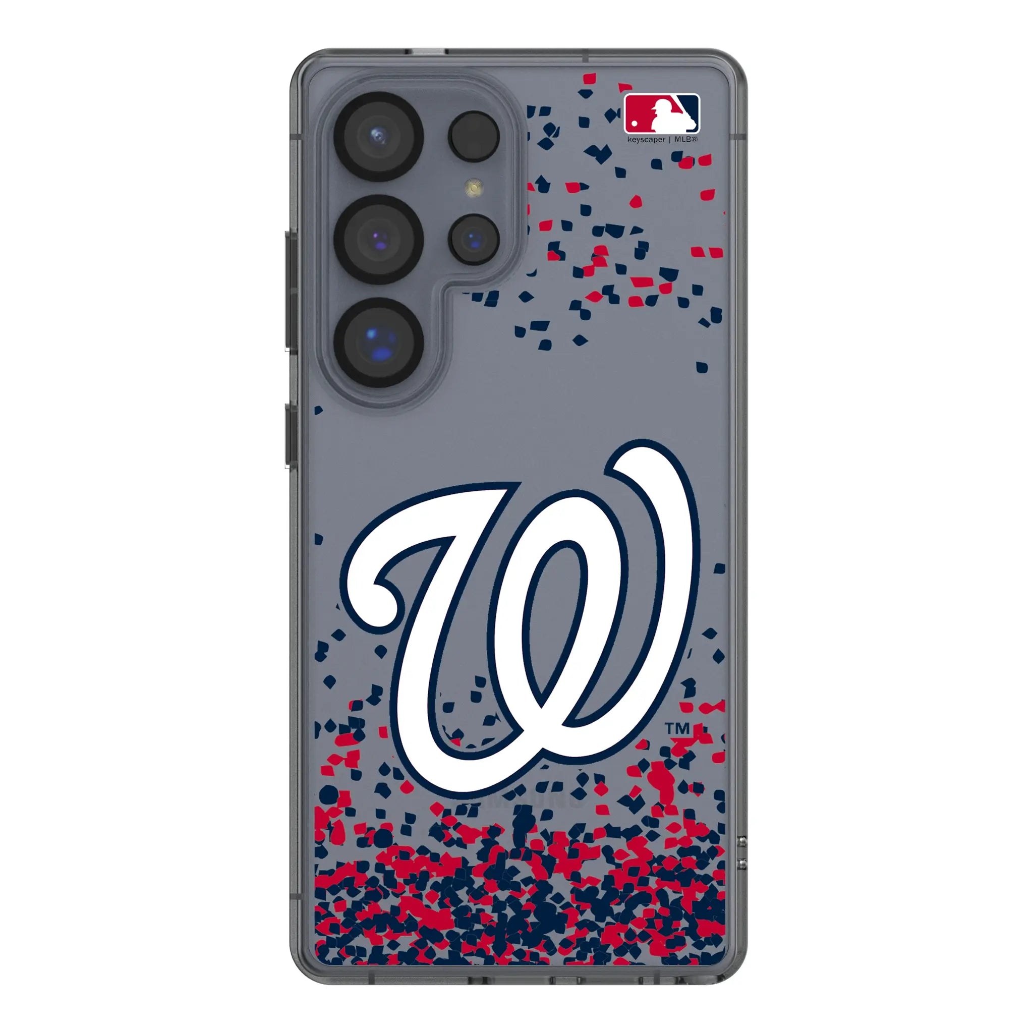 Washington Nationals Confetti Clear Phone Case for Samsung Galaxy