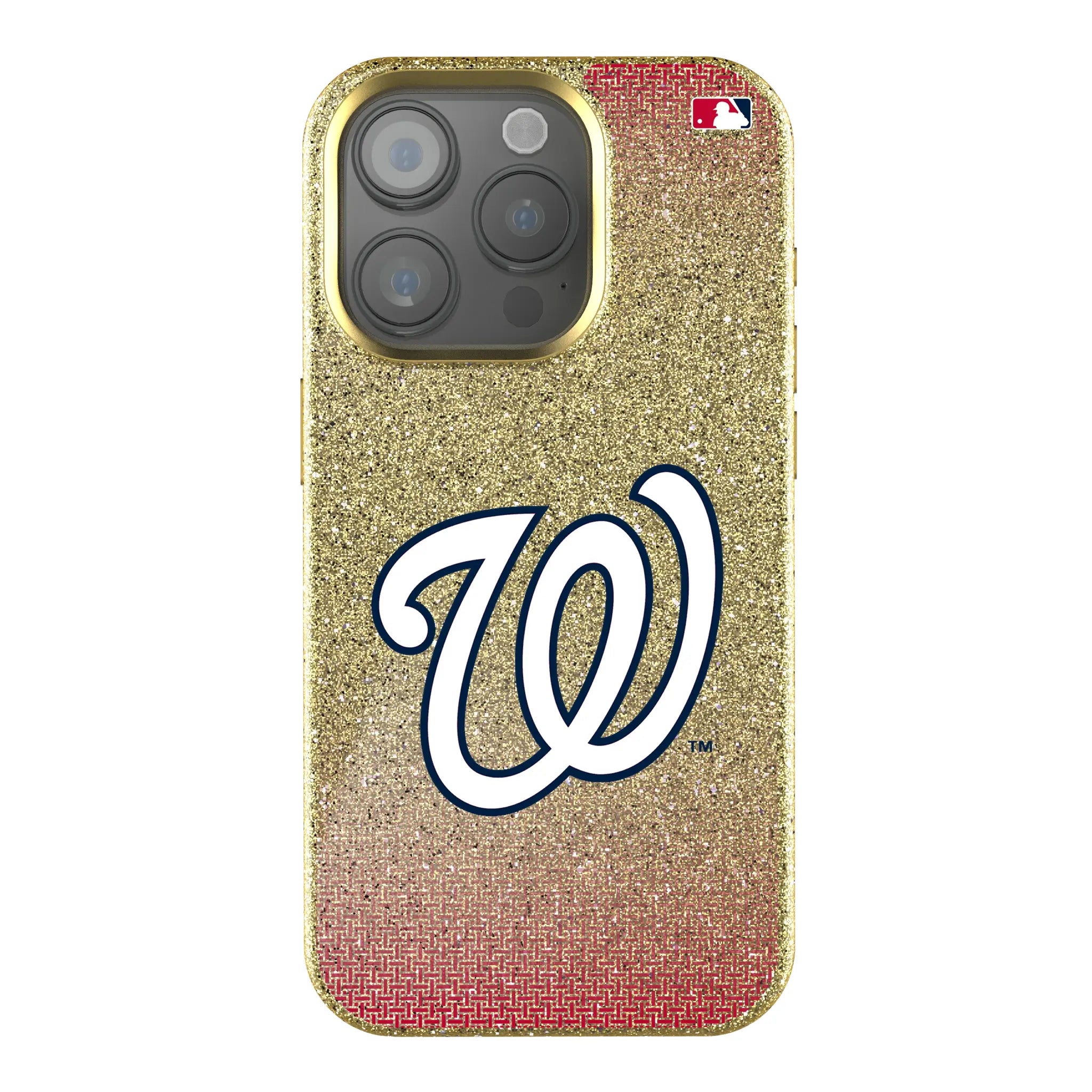 Washington Nationals Linen Bling Phone Case for Apple iPhone