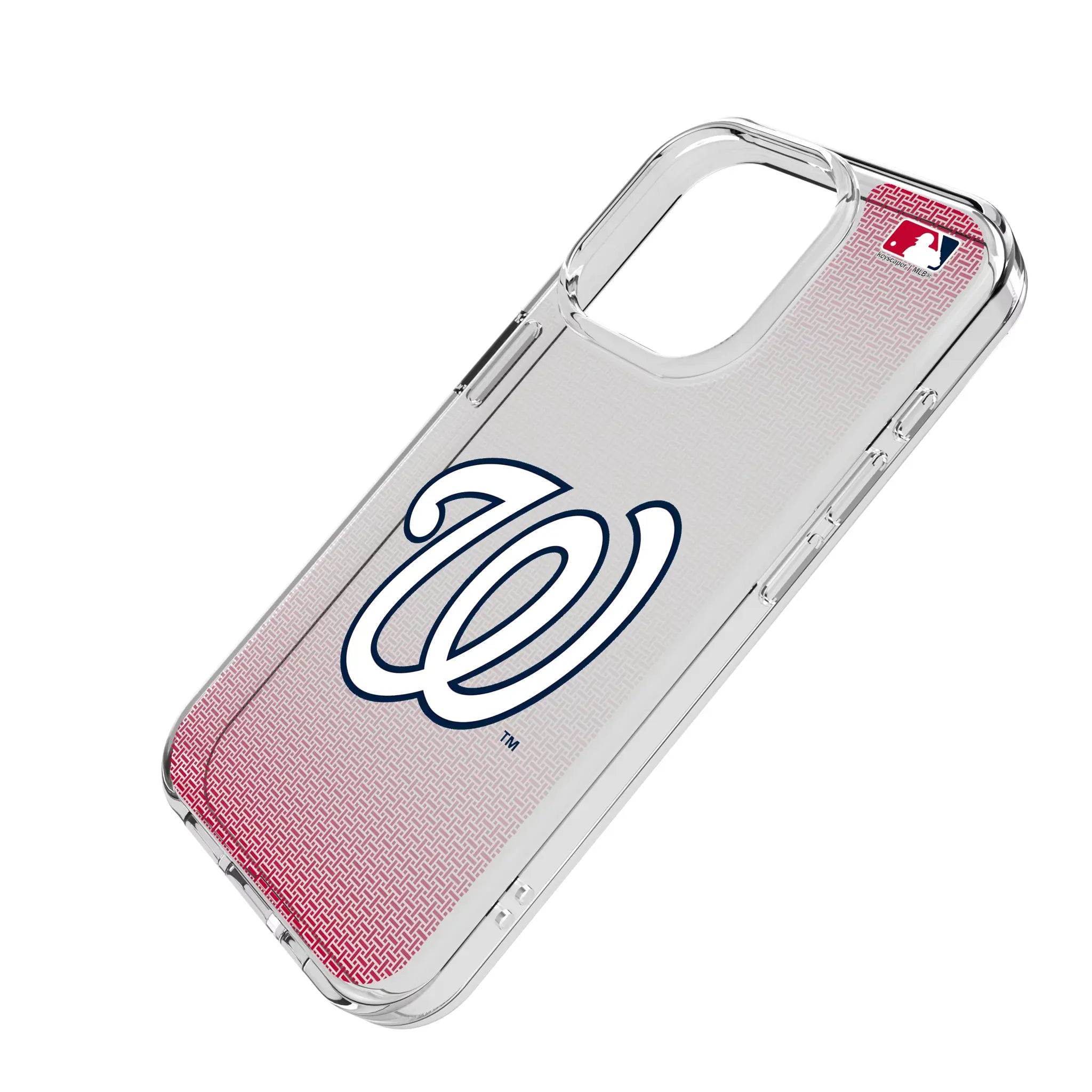 Washington Nationals Linen Clear Phone Case for Apple iPhone