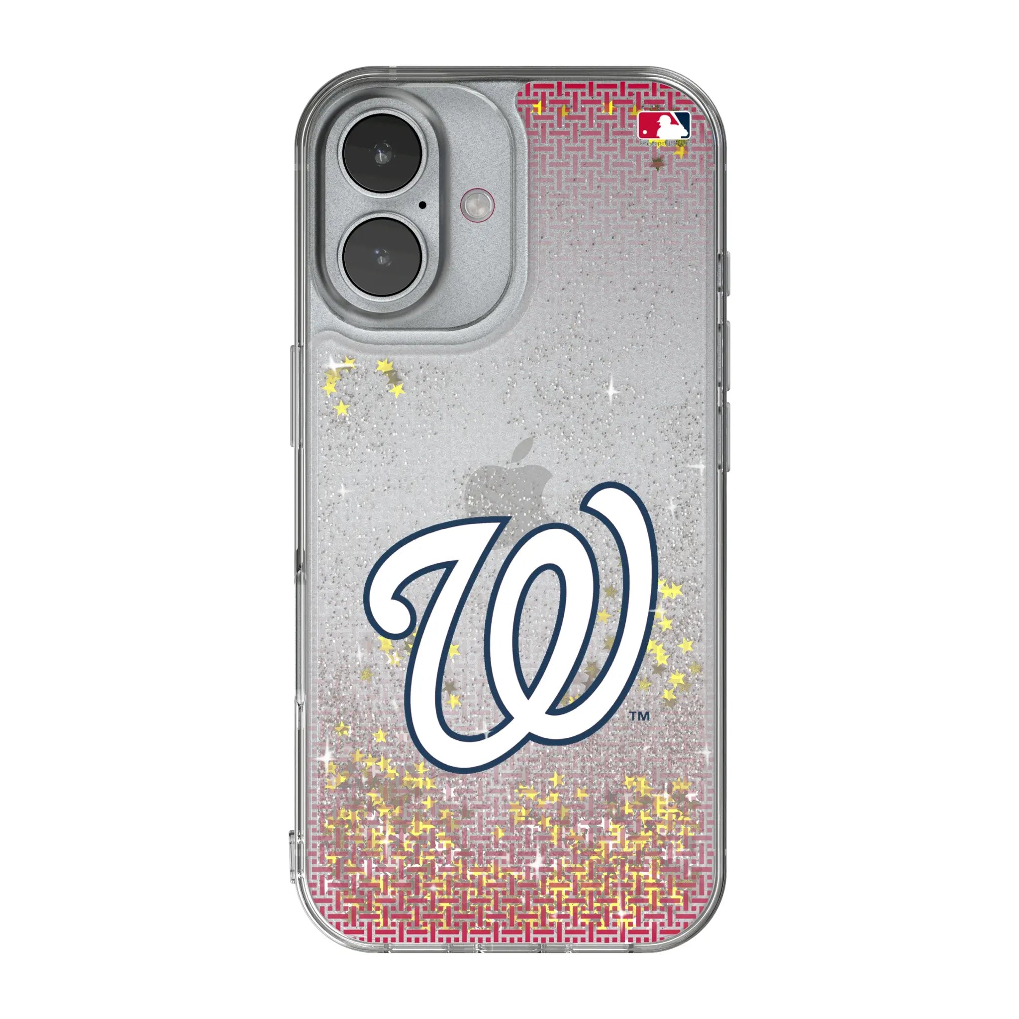 Washington Nationals Linen Glitter Phone Case