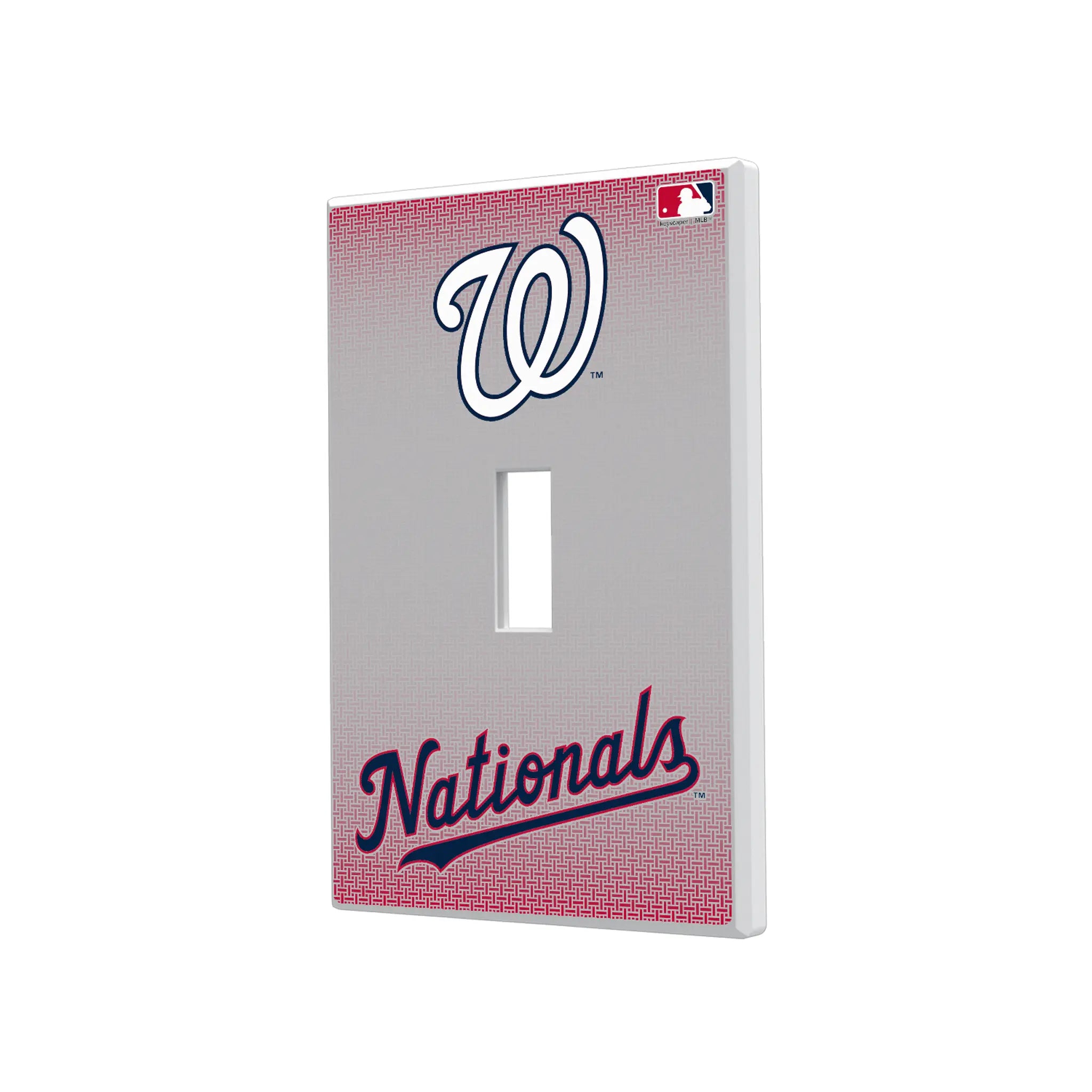 Washington Nationals Linen Hidden-Screw Light Switch Plate